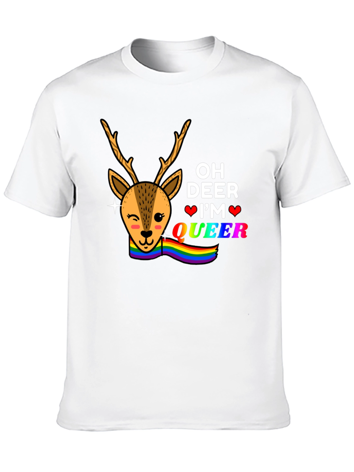 Oh Deer Im Queer Graphic T-Shirt