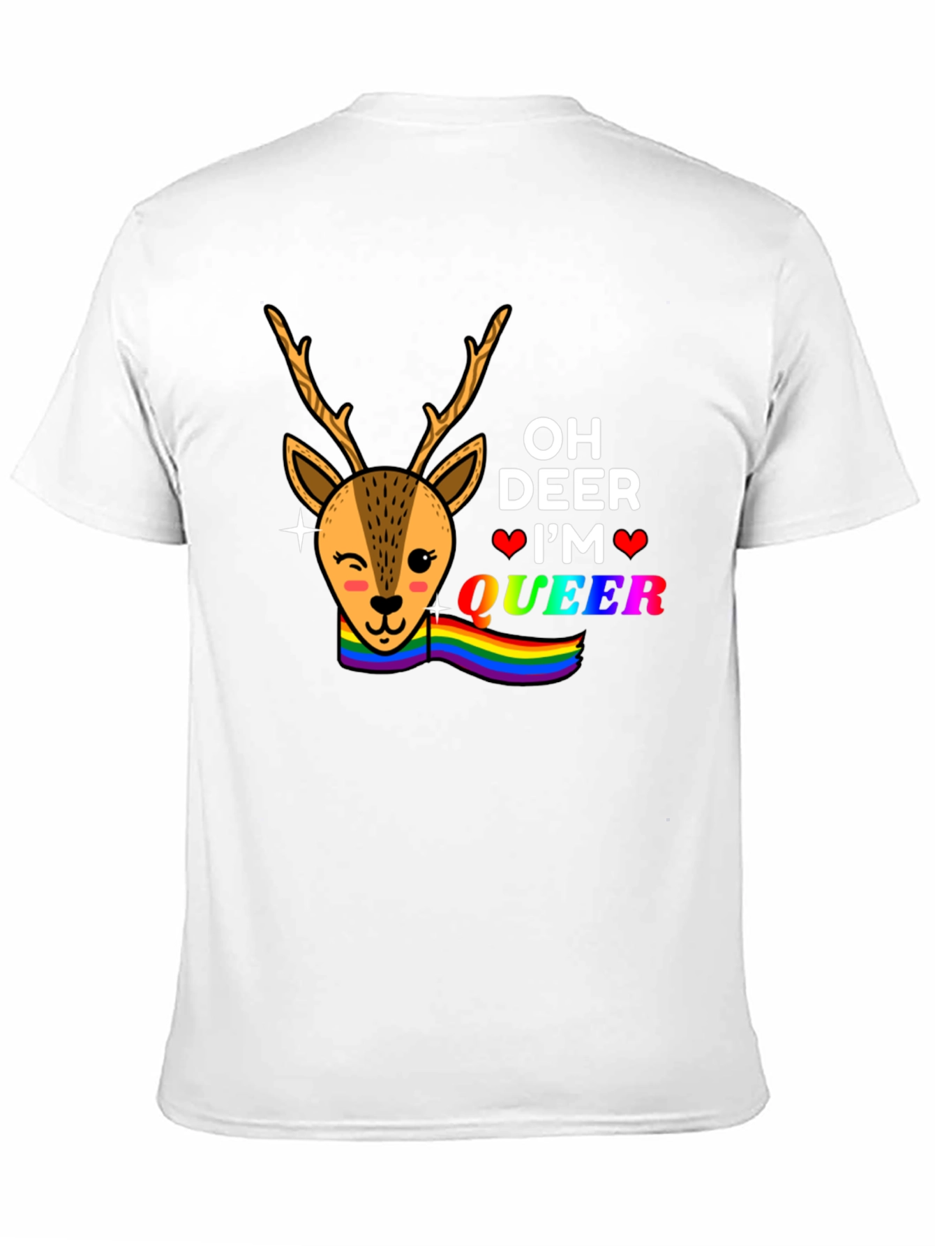 Oh Deer Im Queer Graphic T-Shirt