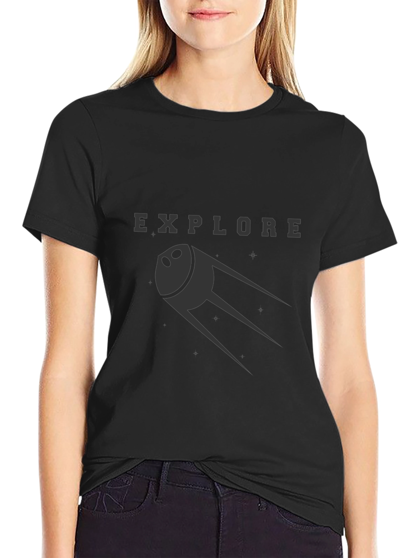 Explore Space T-Shirt - Black
