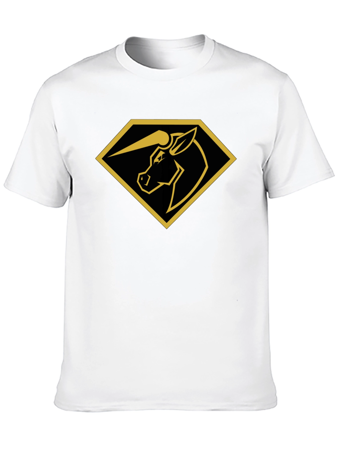 Unicorn Diamond Graphic Tee - Black