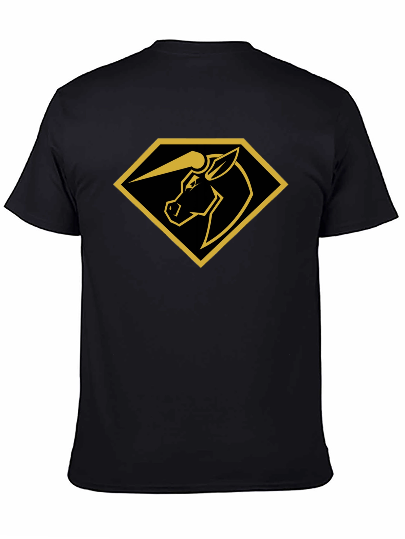 Unicorn Diamond Graphic Tee - Black