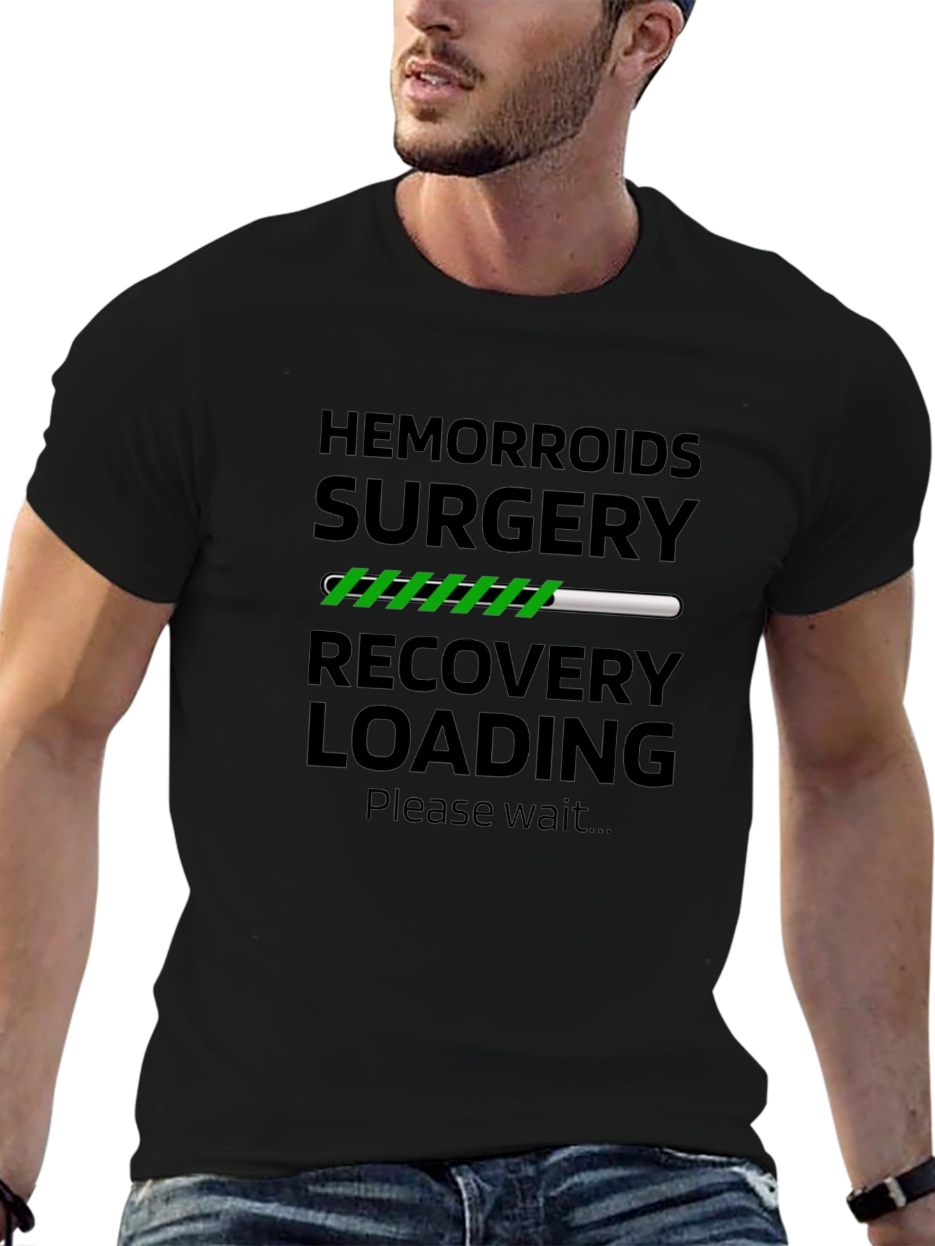 Hemorrhoid Surgery Recovery Loading Funny T-Shirt