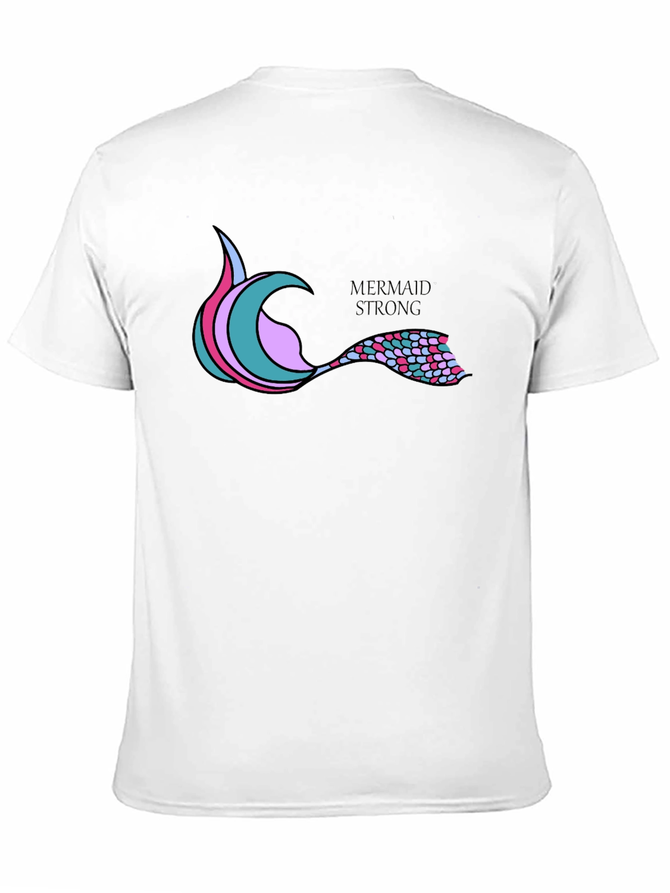 Mermaid Strong Black T-Shirt