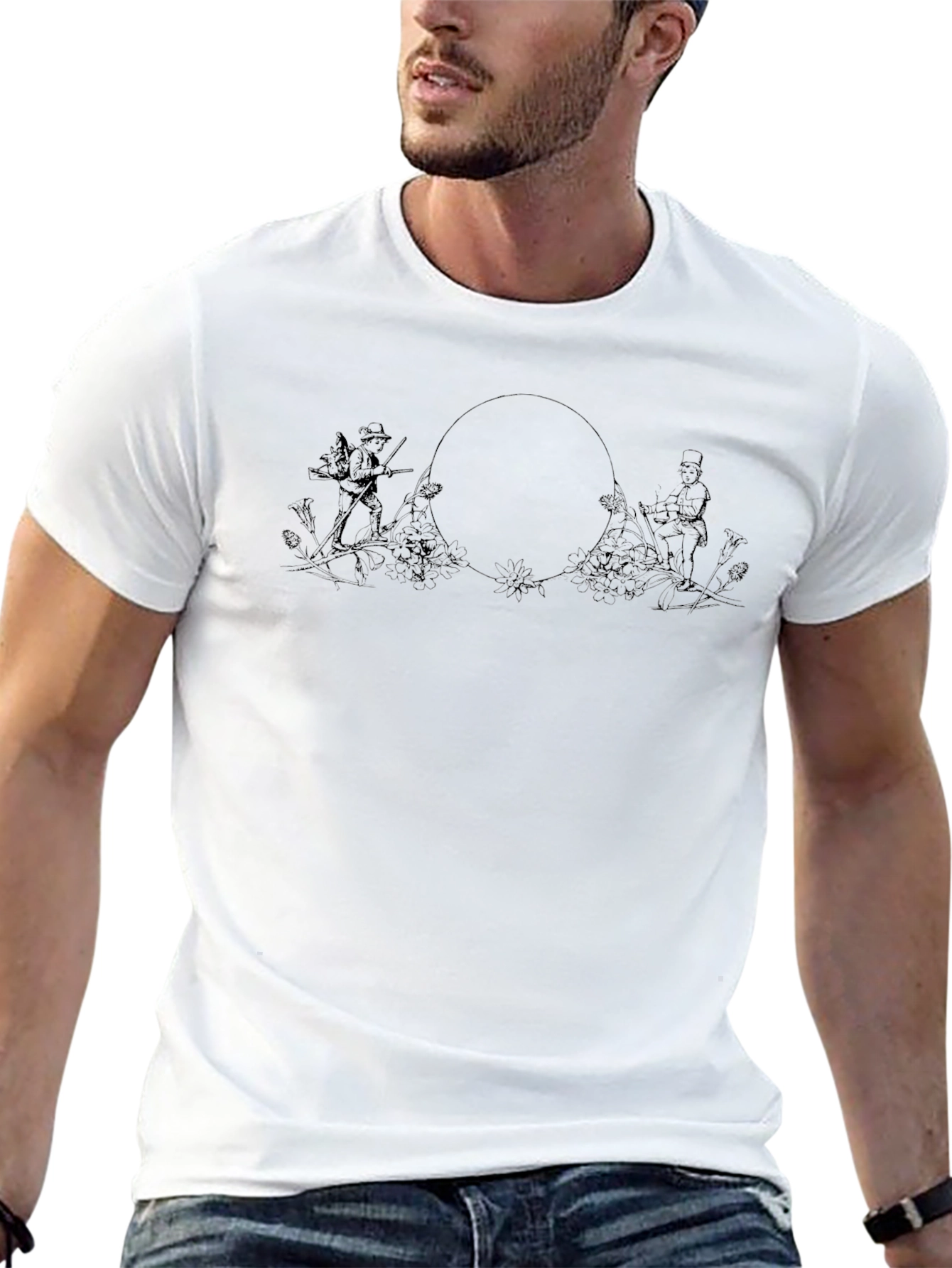 Mens Graphic Black T-Shirt