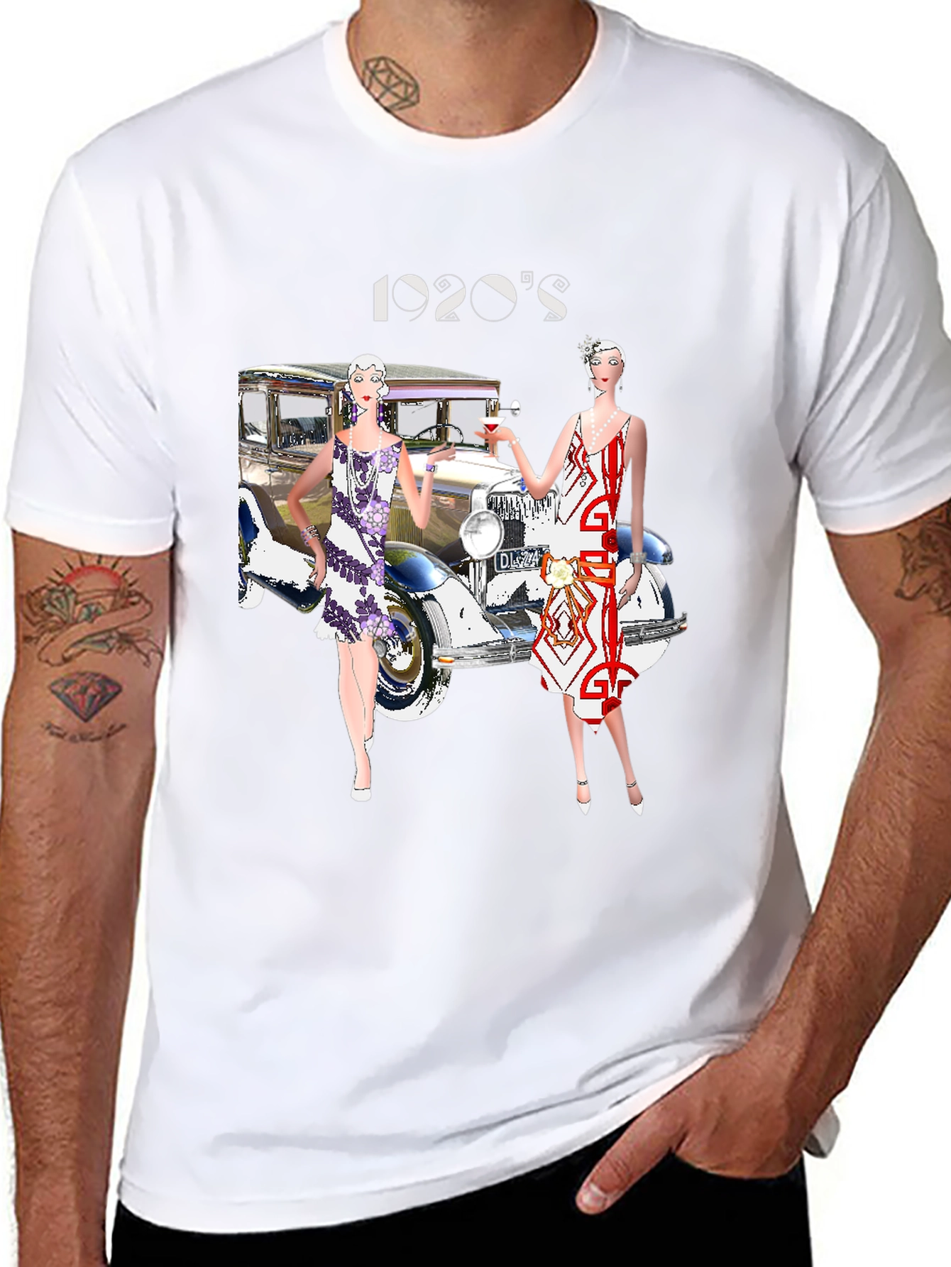 1920s Fashion Tee - Gatsby Era Style