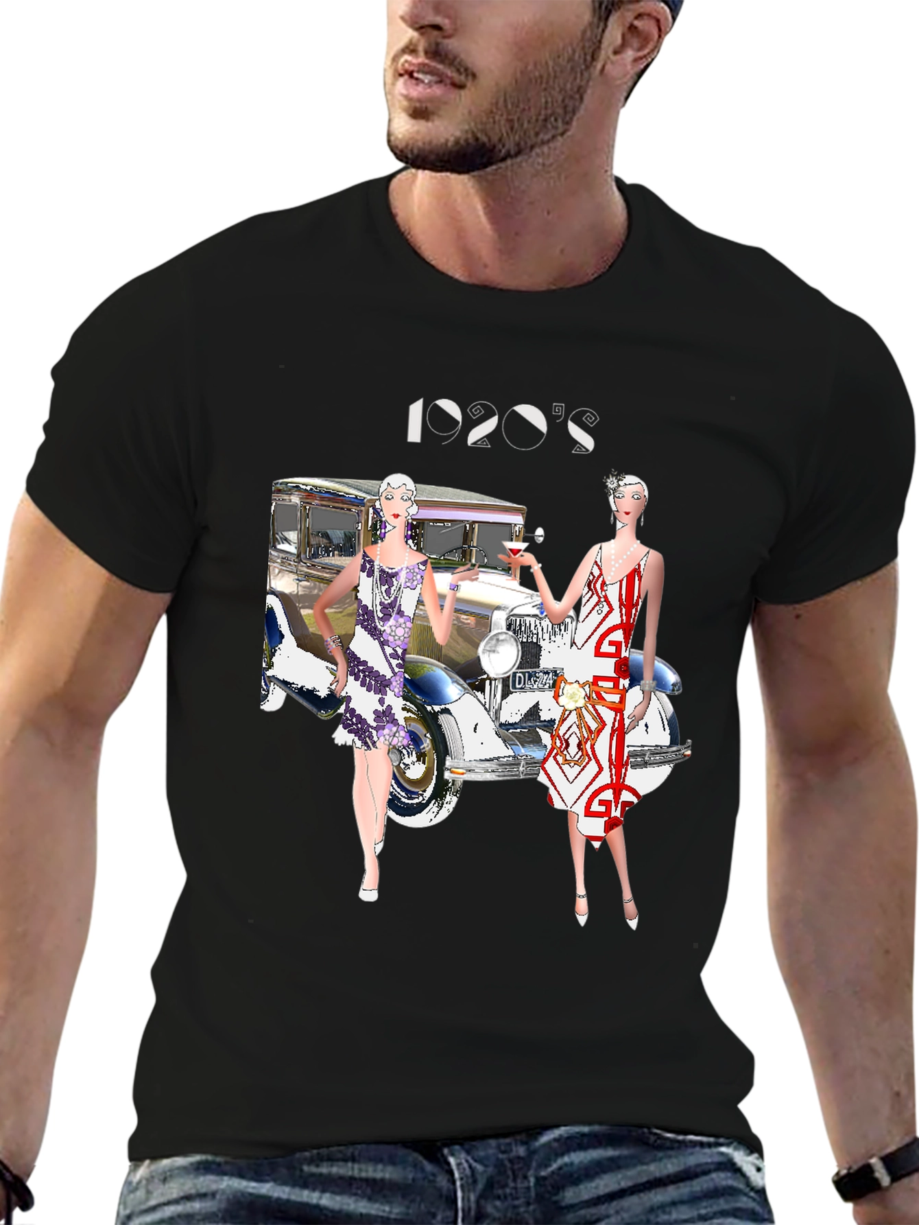 1920s Fashion Tee - Gatsby Era Style
