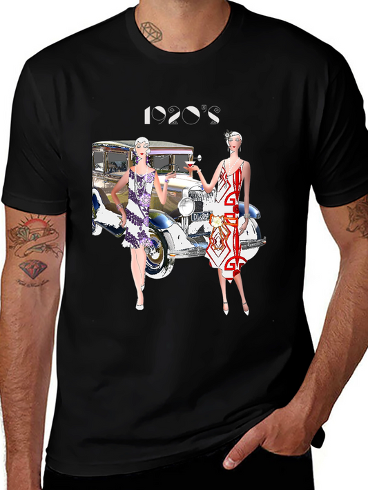 1920s Fashion Tee - Gatsby Era Style