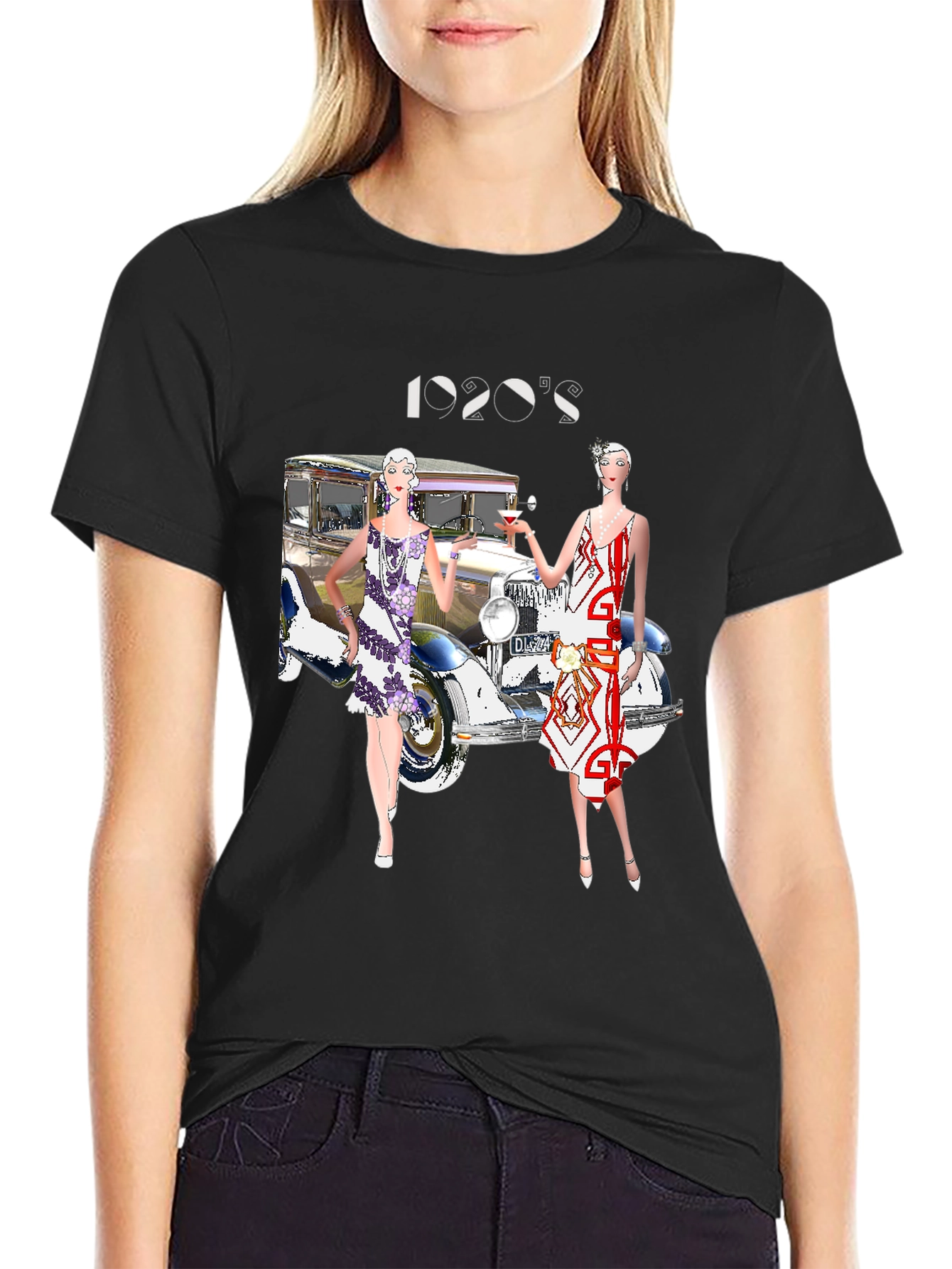 1920s Fashion Tee - Gatsby Era Style