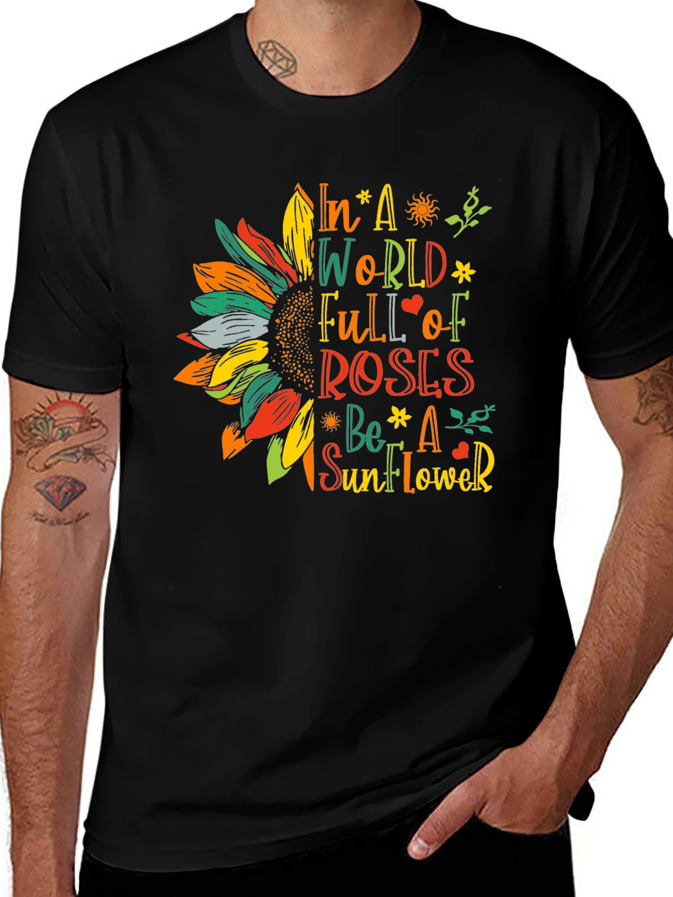 Sunflower Graphic T-Shirt - Be a Sunflower