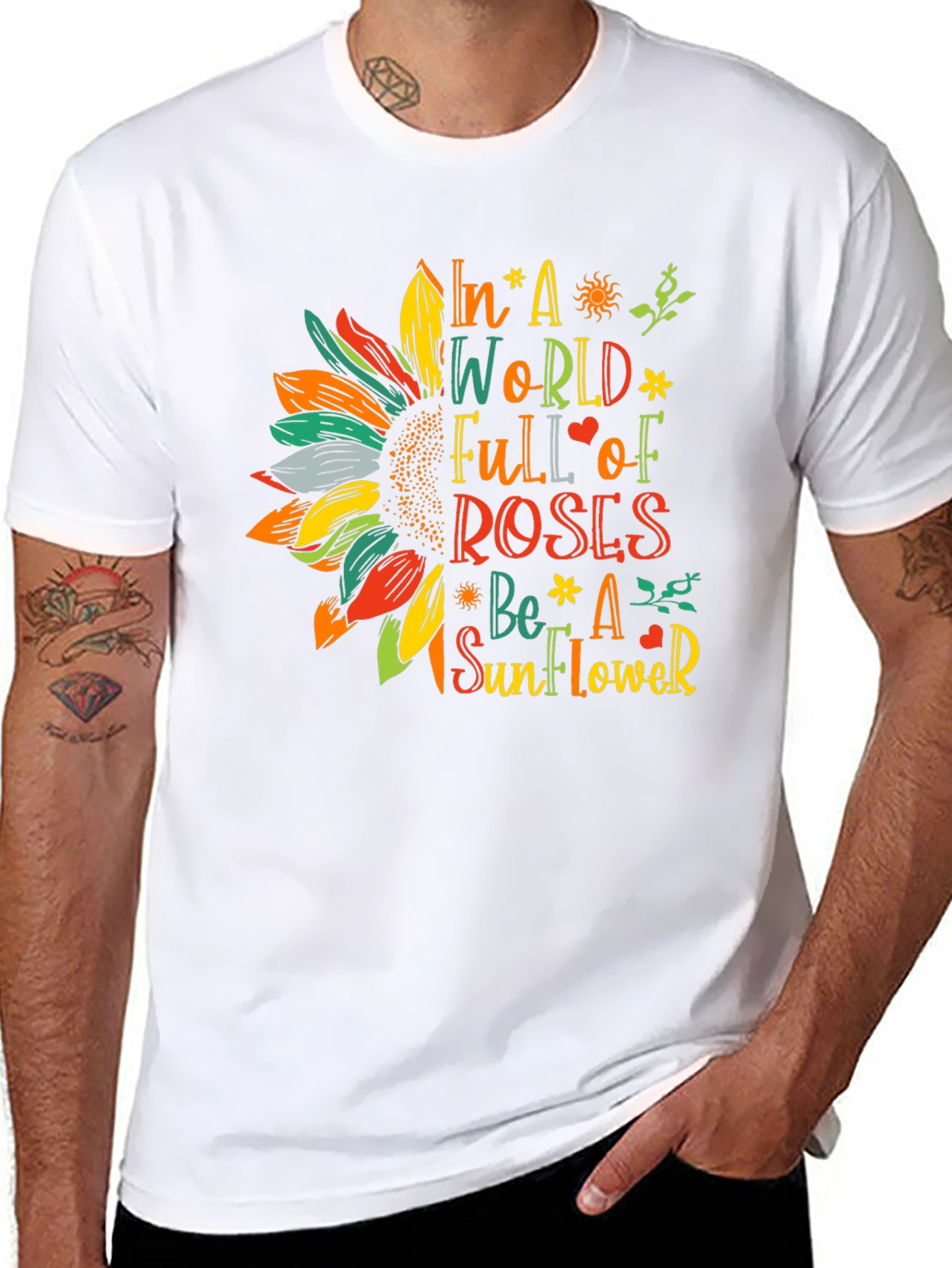 Sunflower Graphic T-Shirt - Be a Sunflower