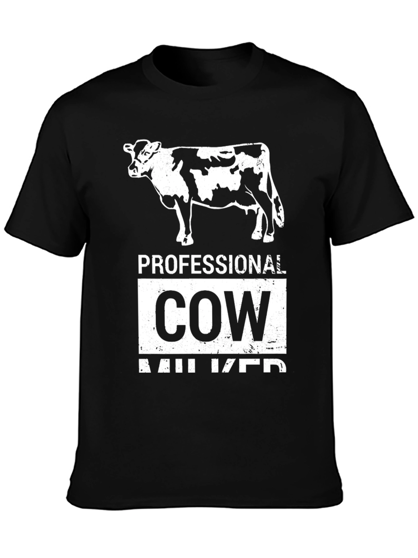 Professional Cow Milker Graphic T-Shirt