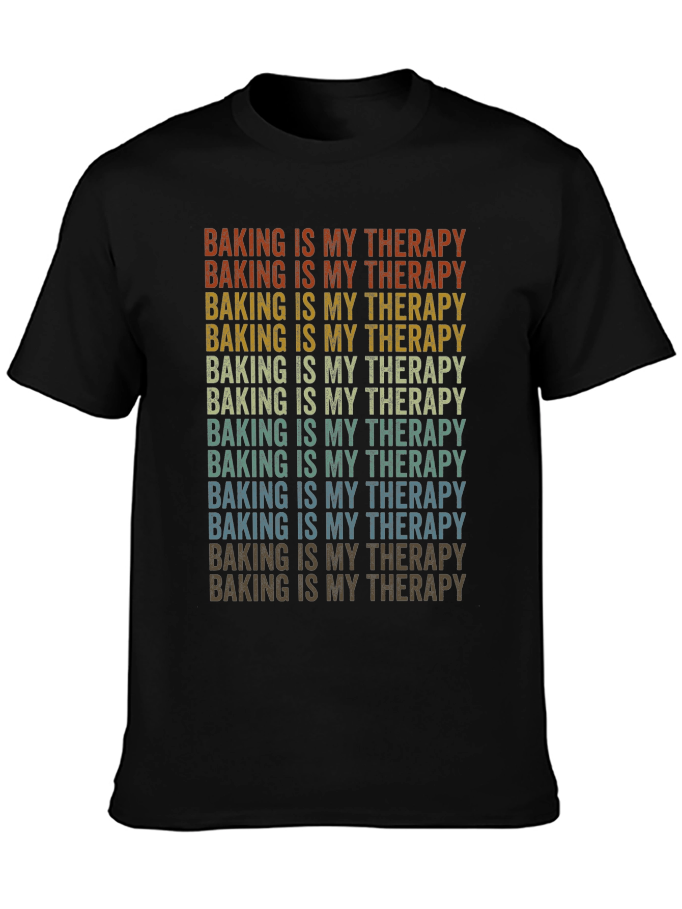 Baking is My Therapy Retro T-Shirt