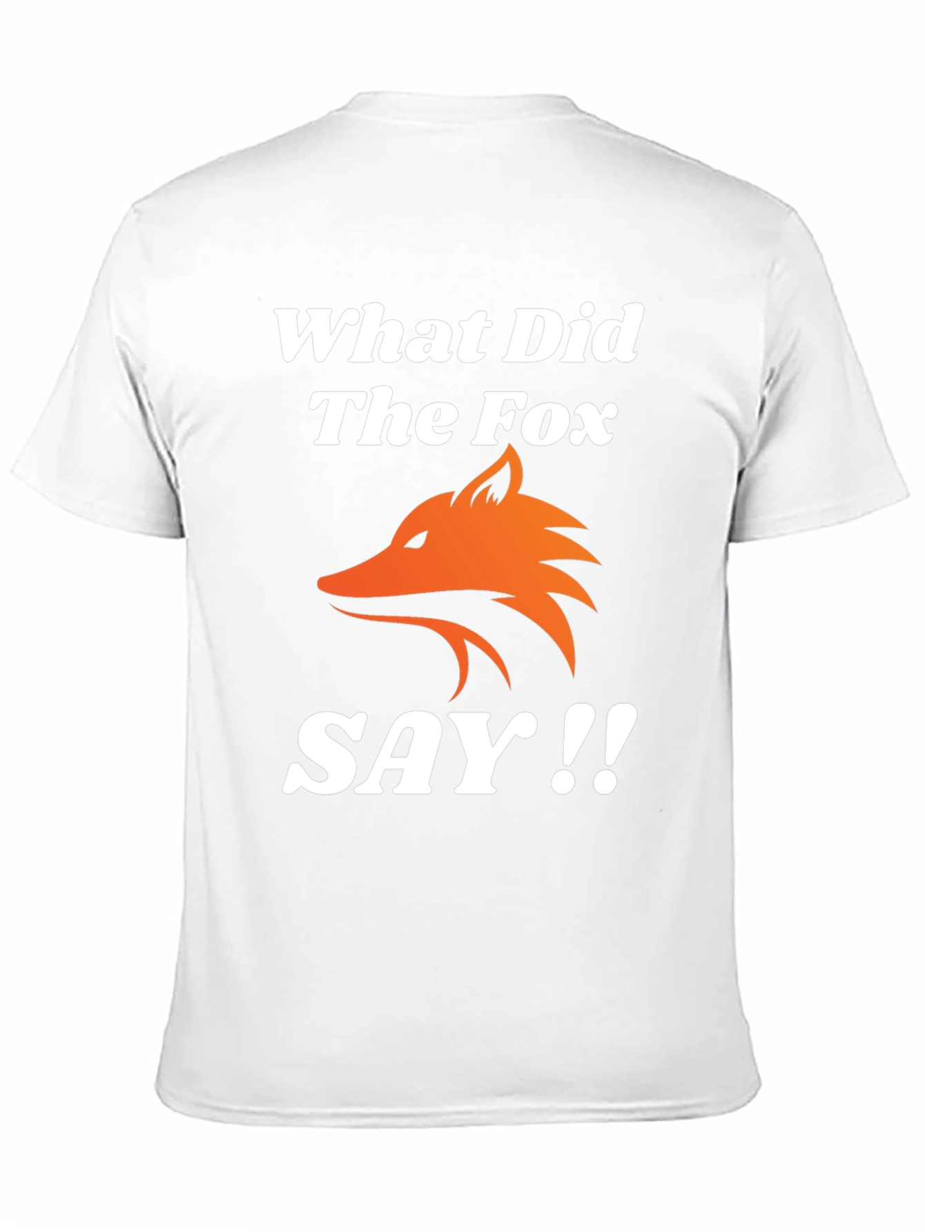 What Did The Fox Say T-Shirt - Black Tee