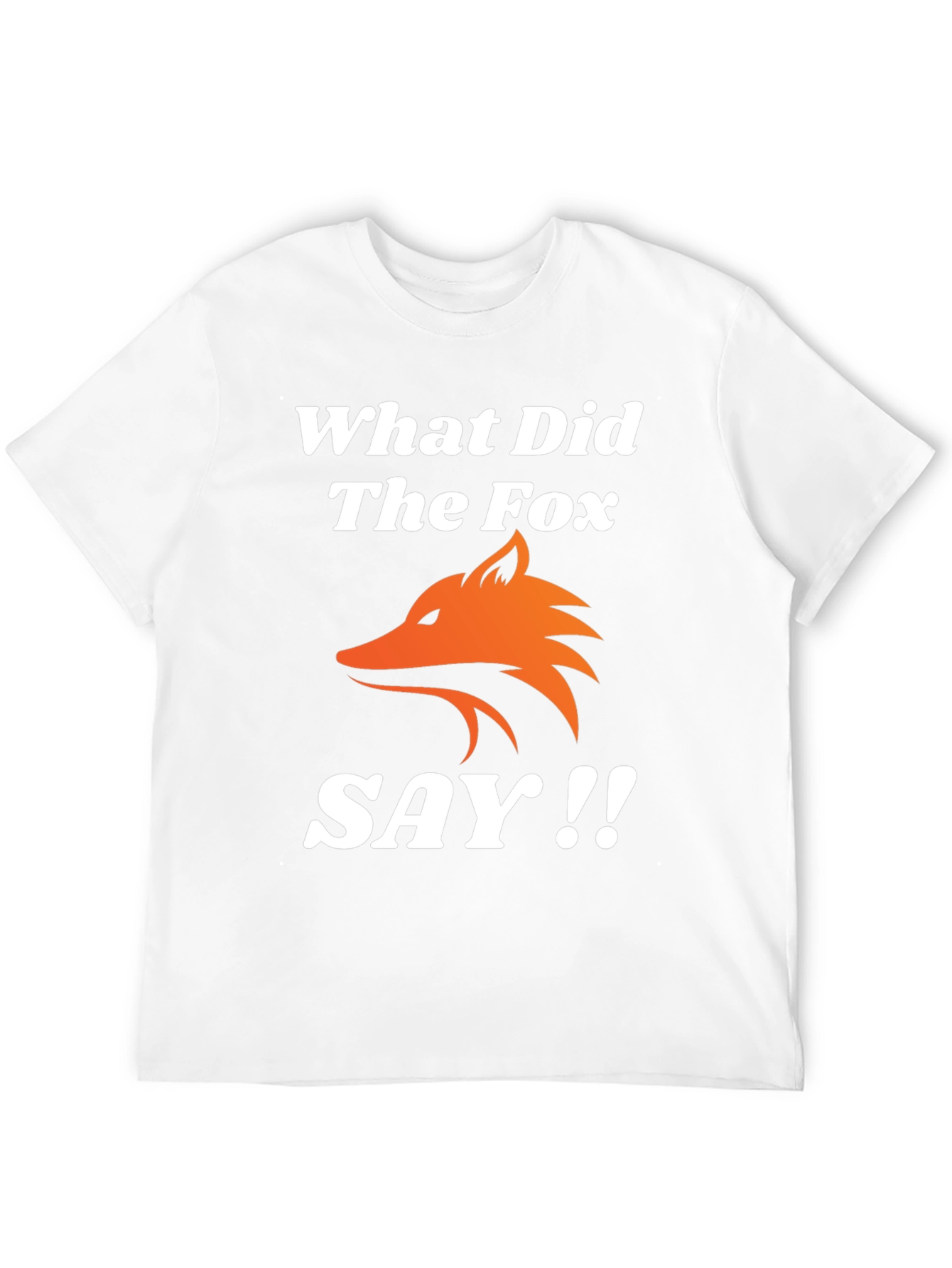 What Did The Fox Say T-Shirt - Black Tee