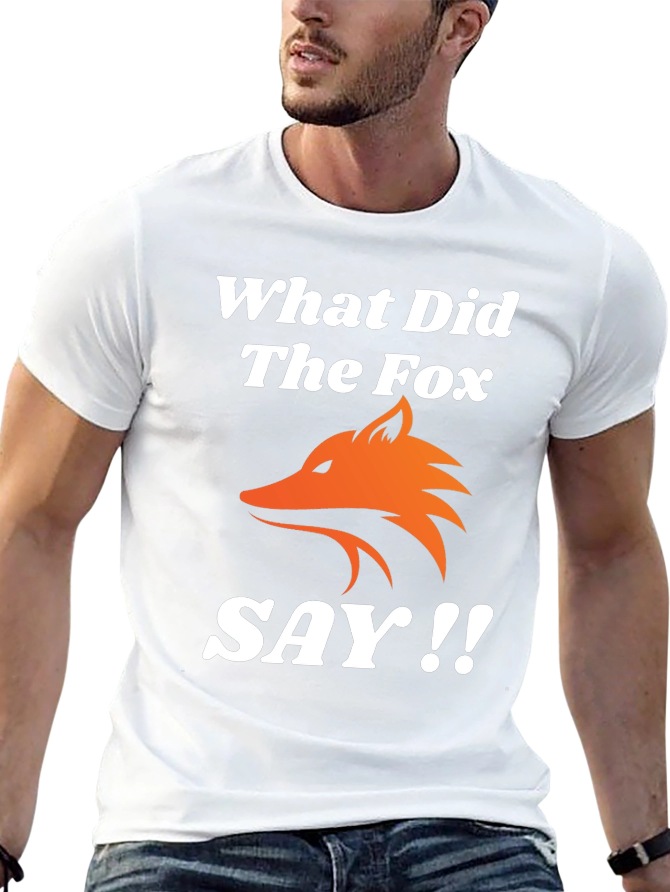 What Did The Fox Say T-Shirt - Black Tee