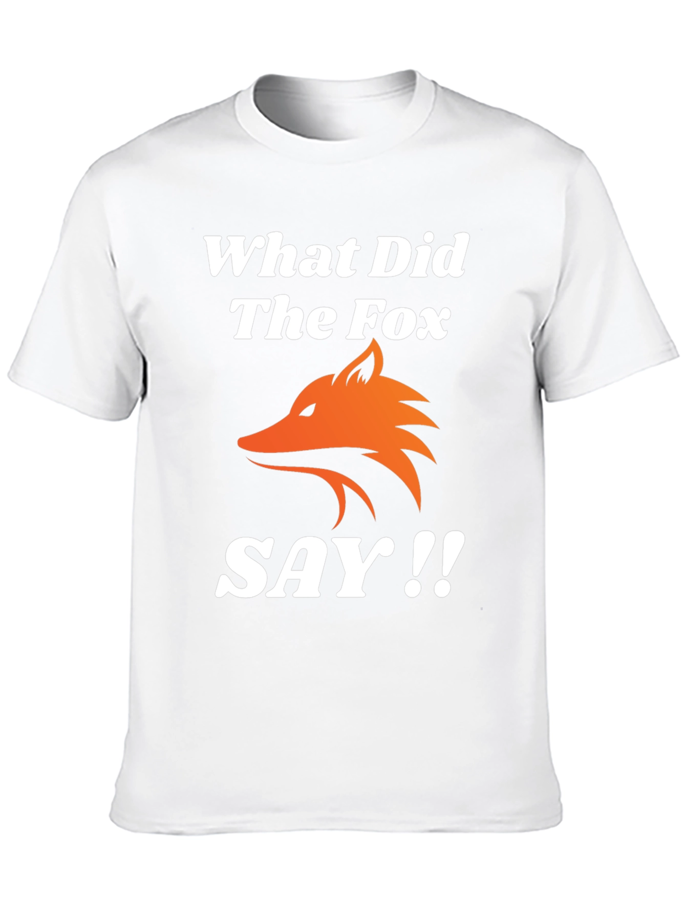 What Did The Fox Say T-Shirt - Black Tee