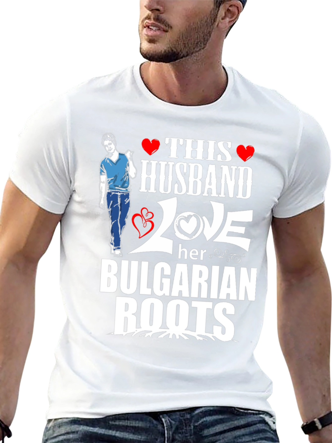 This Husband Loves Her Bulgarian Roots T-Shirt