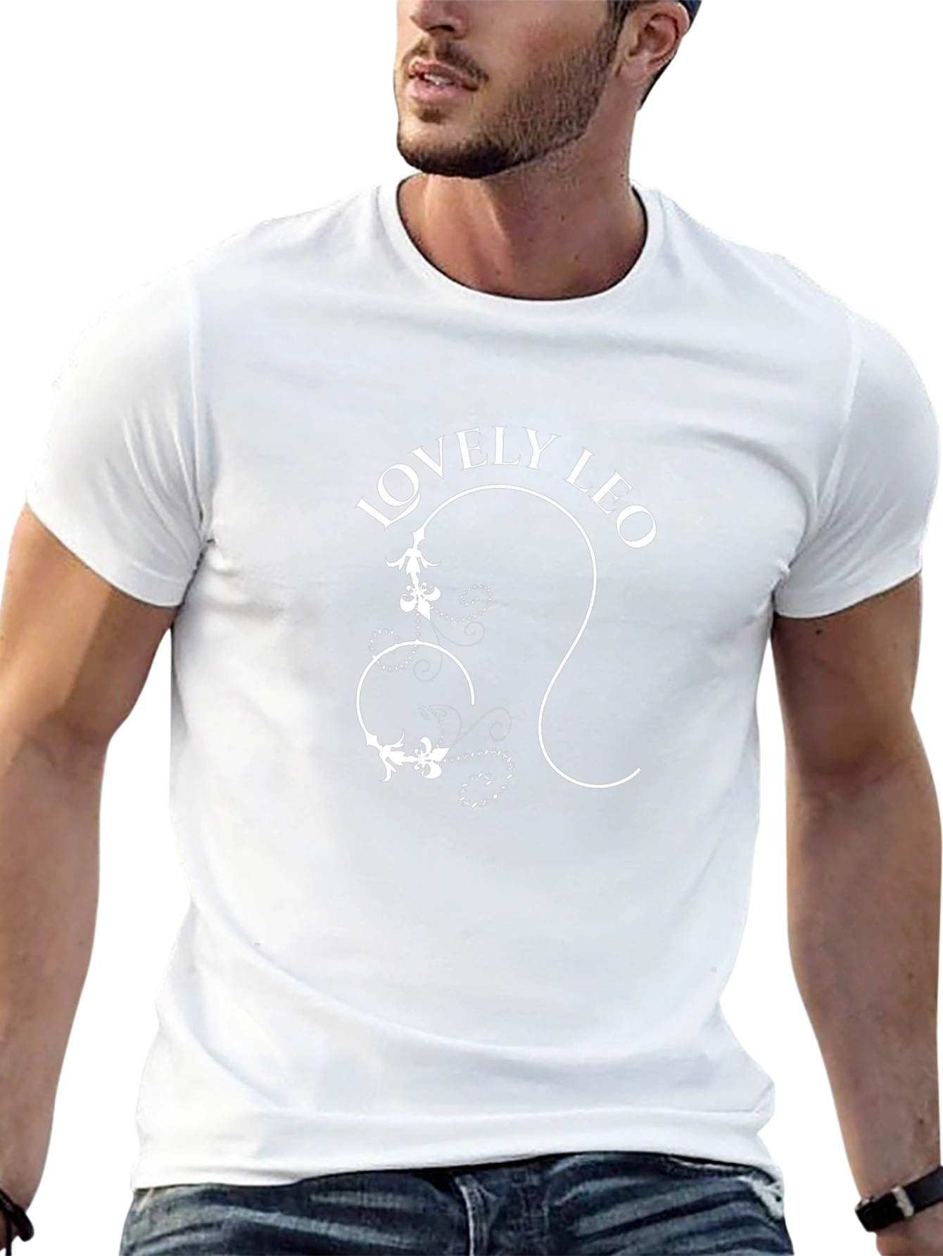 Lovely Leo Zodiac Graphic Black T-Shirt