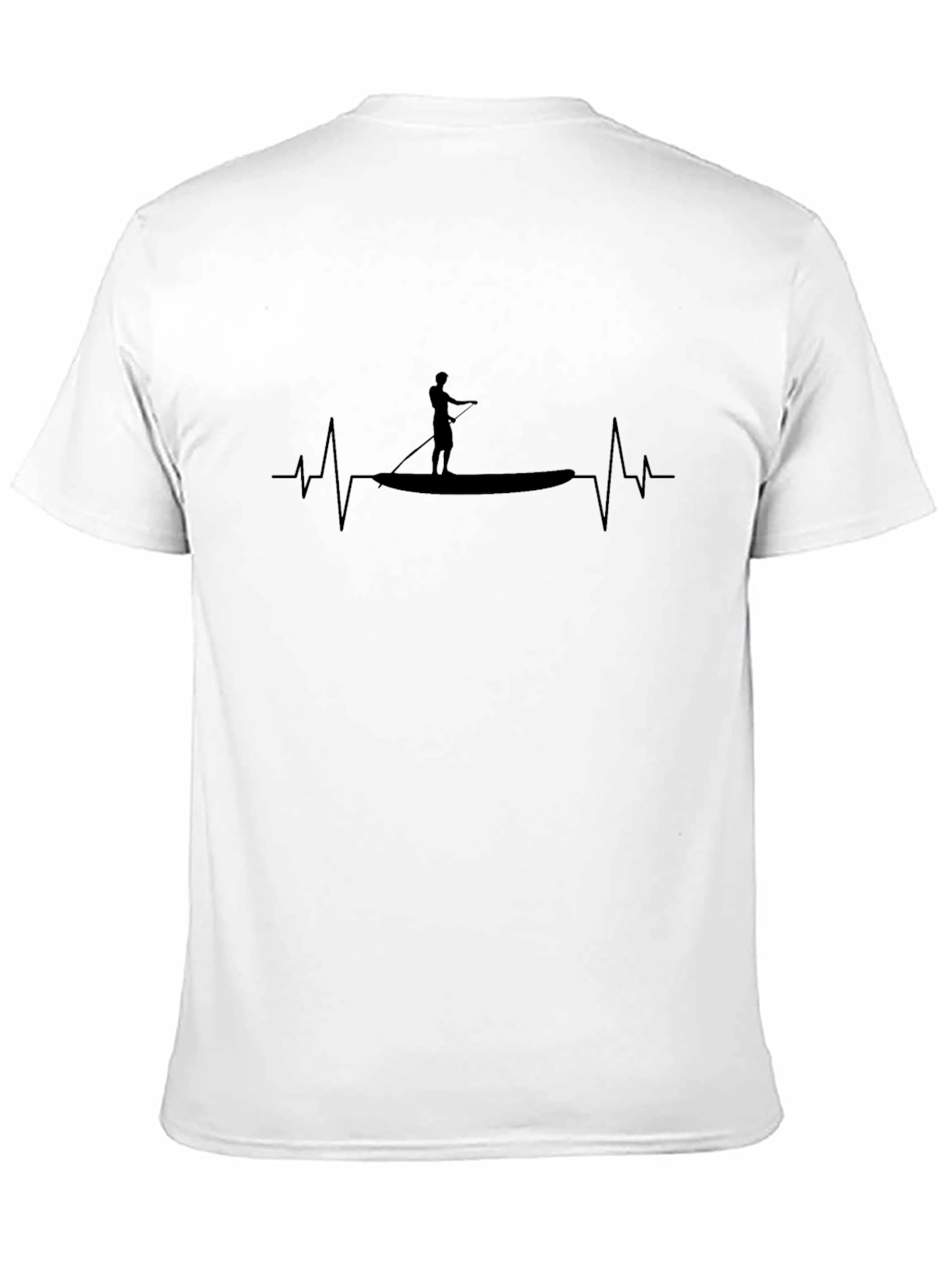 Paddle Board Heartbeat T-Shirt - Black