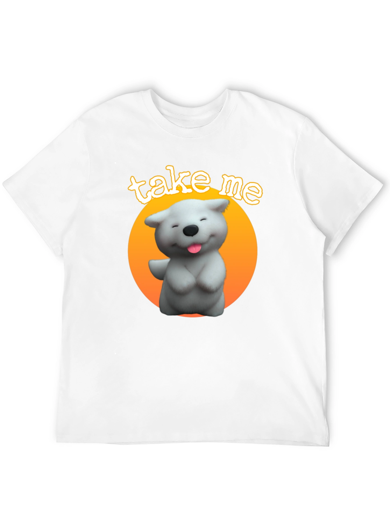 Cute Dog Graphic Tee - Take Me Design