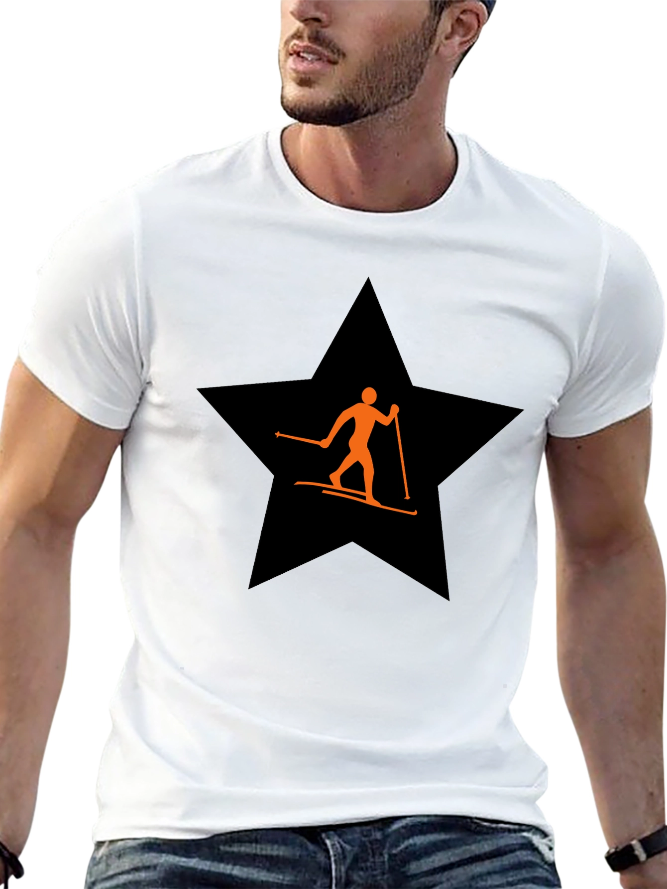 Ski Star T-Shirt - Cool Graphic Tee