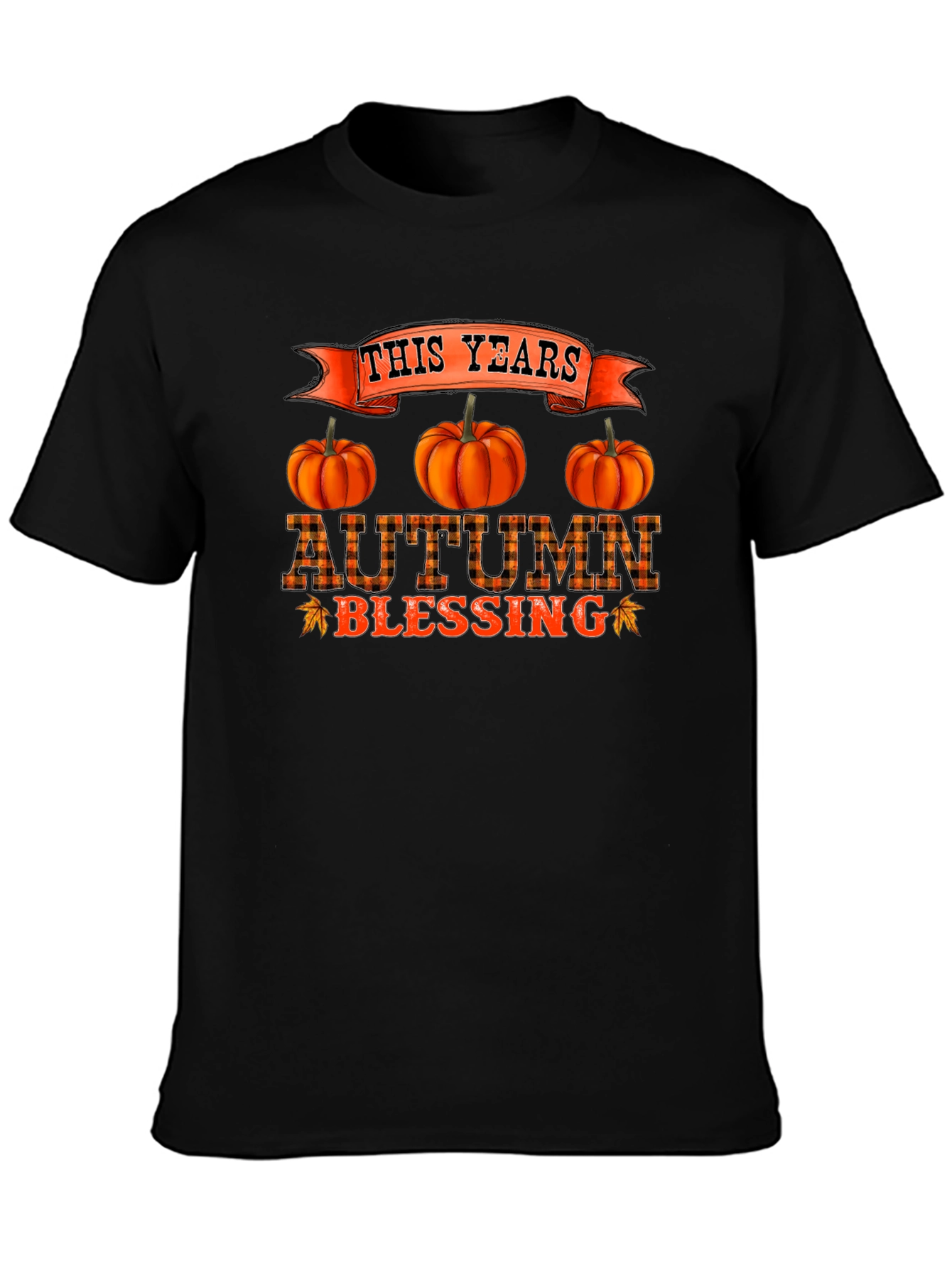 Autumn Blessing Black T-Shirt