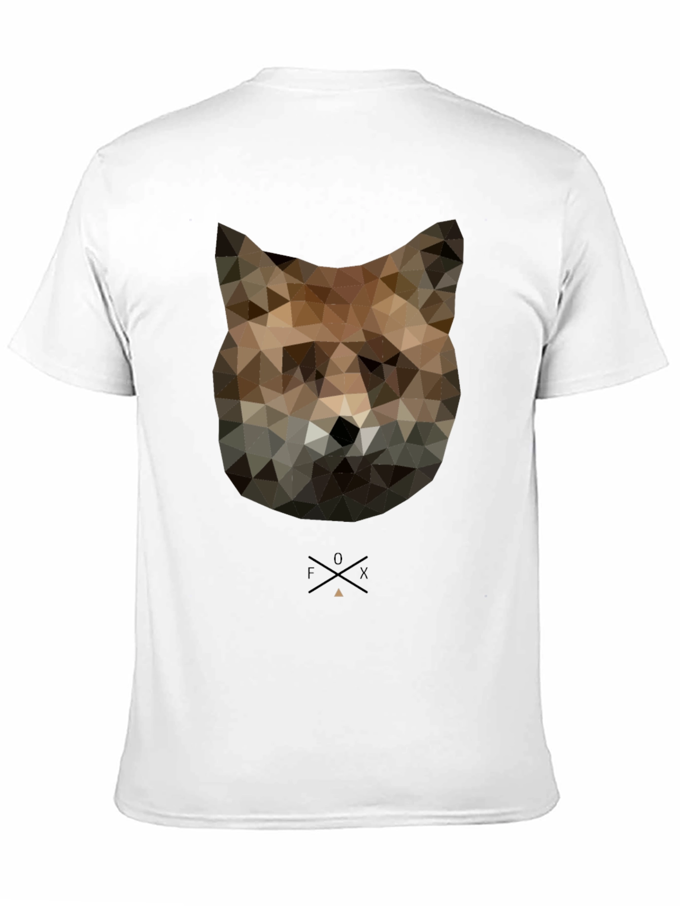 Geometric Fox Graphic T-Shirt - Modern Animal Tee