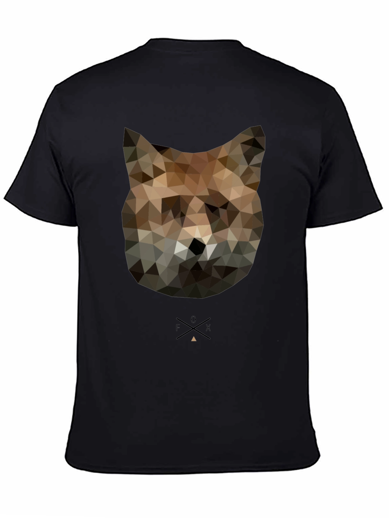 Geometric Fox Graphic T-Shirt - Modern Animal Tee