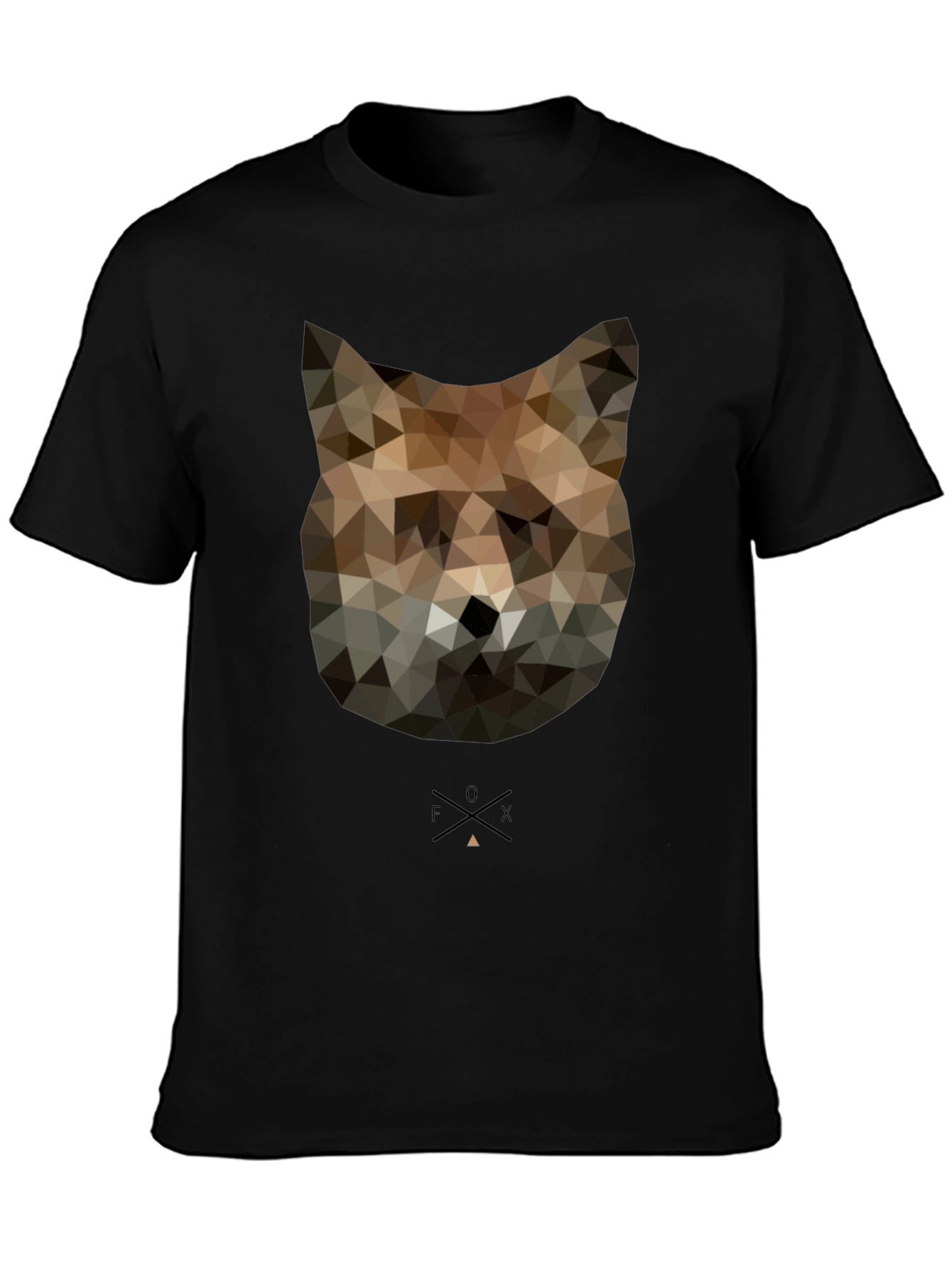 Geometric Fox Graphic T-Shirt - Modern Animal Tee