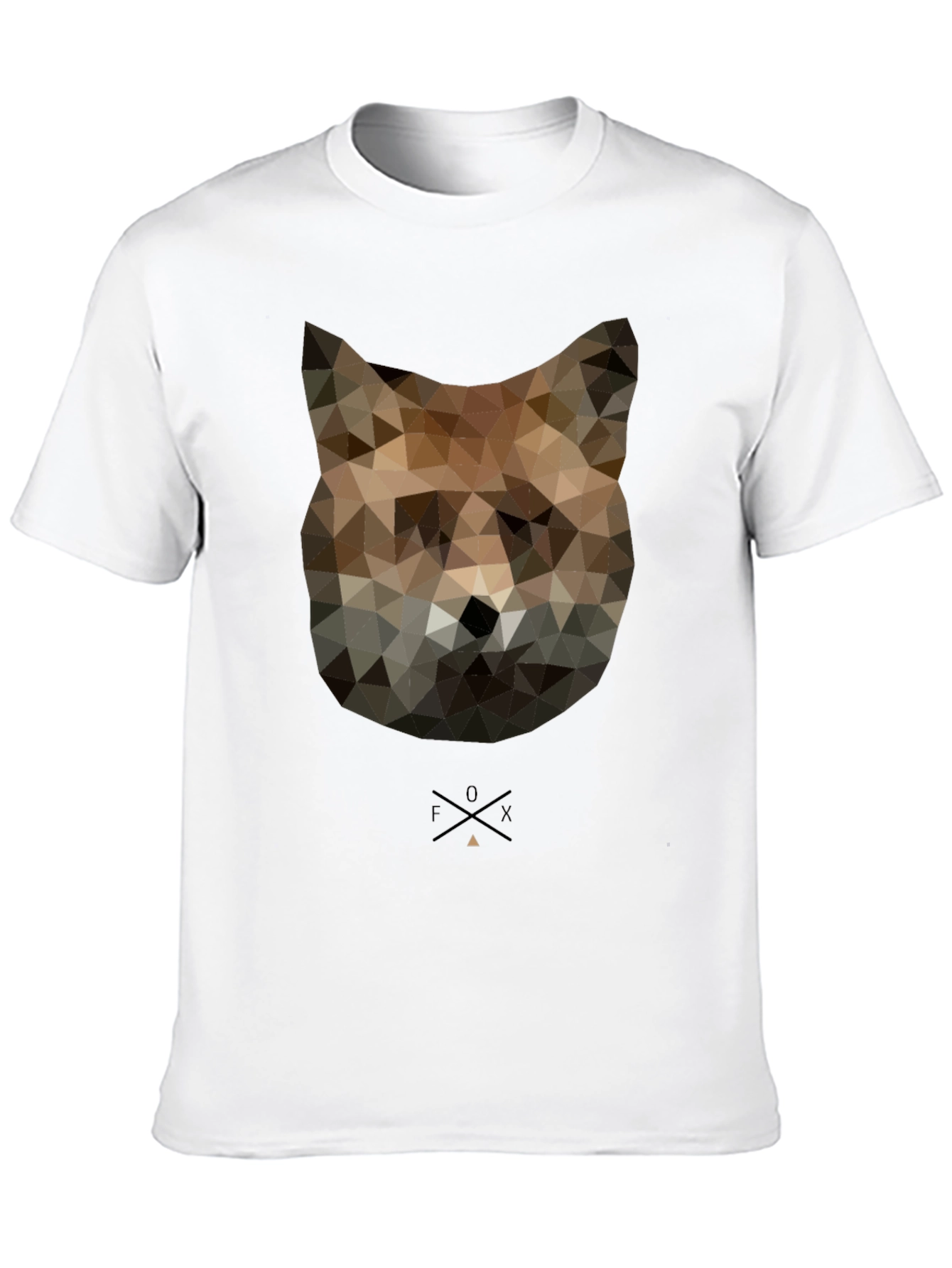 Geometric Fox Graphic T-Shirt - Modern Animal Tee