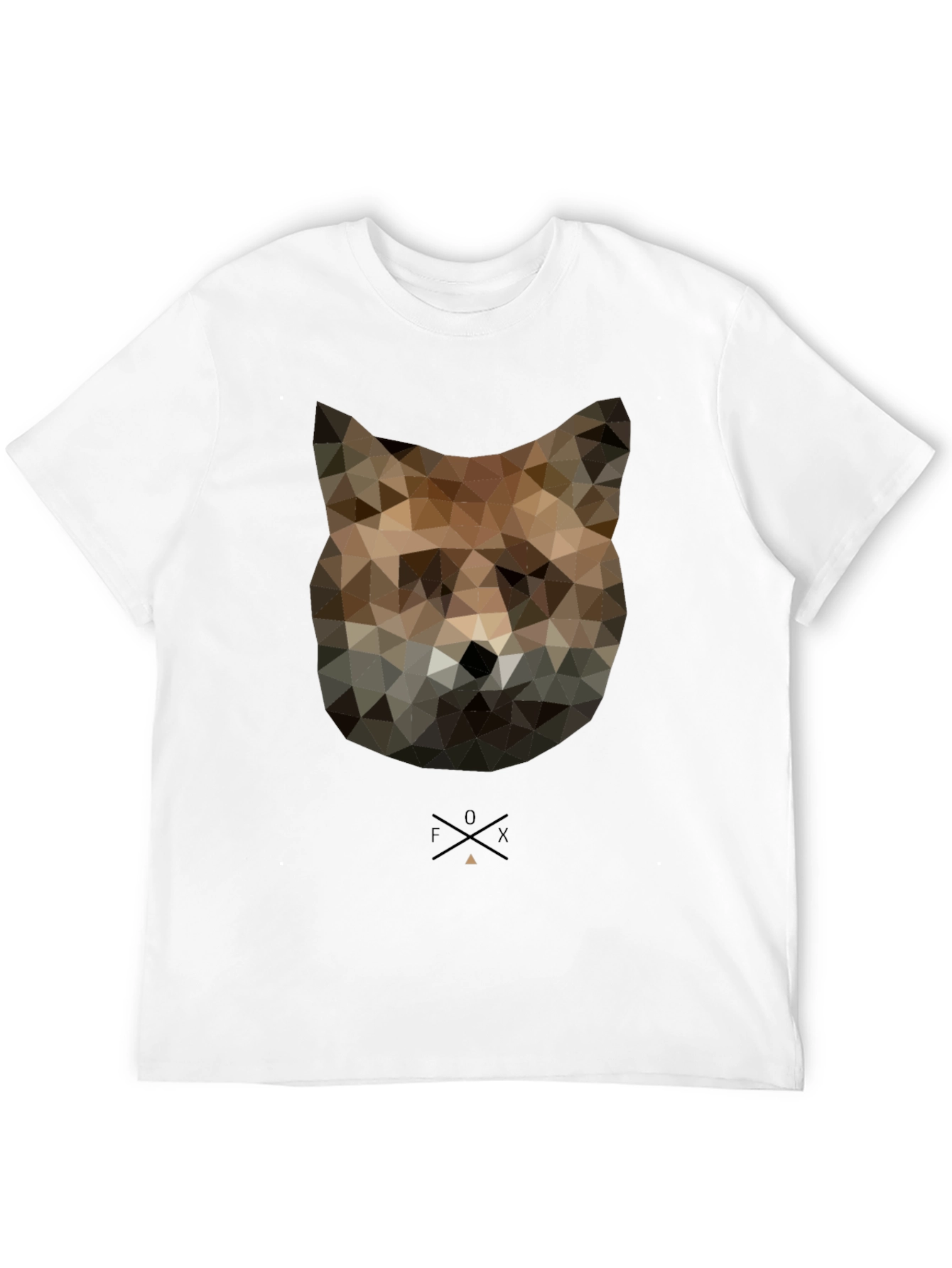 Geometric Fox Graphic T-Shirt - Modern Animal Tee