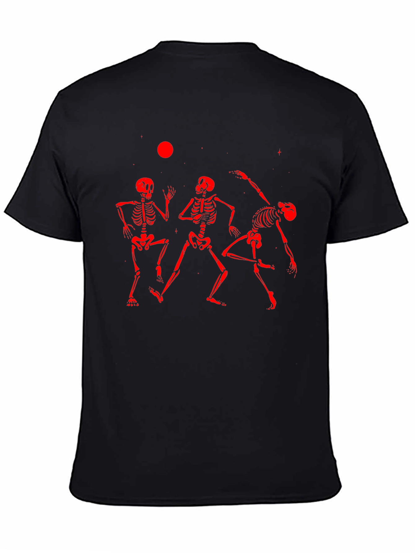 Dancing Skeletons Graphic Tee - Black