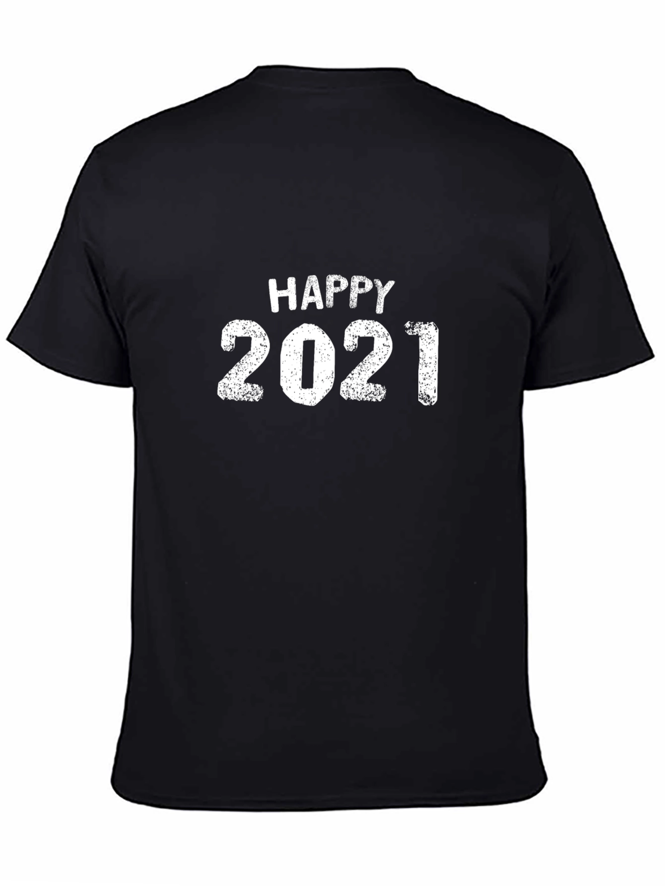 Happy 2021 Graphic T-Shirt Black