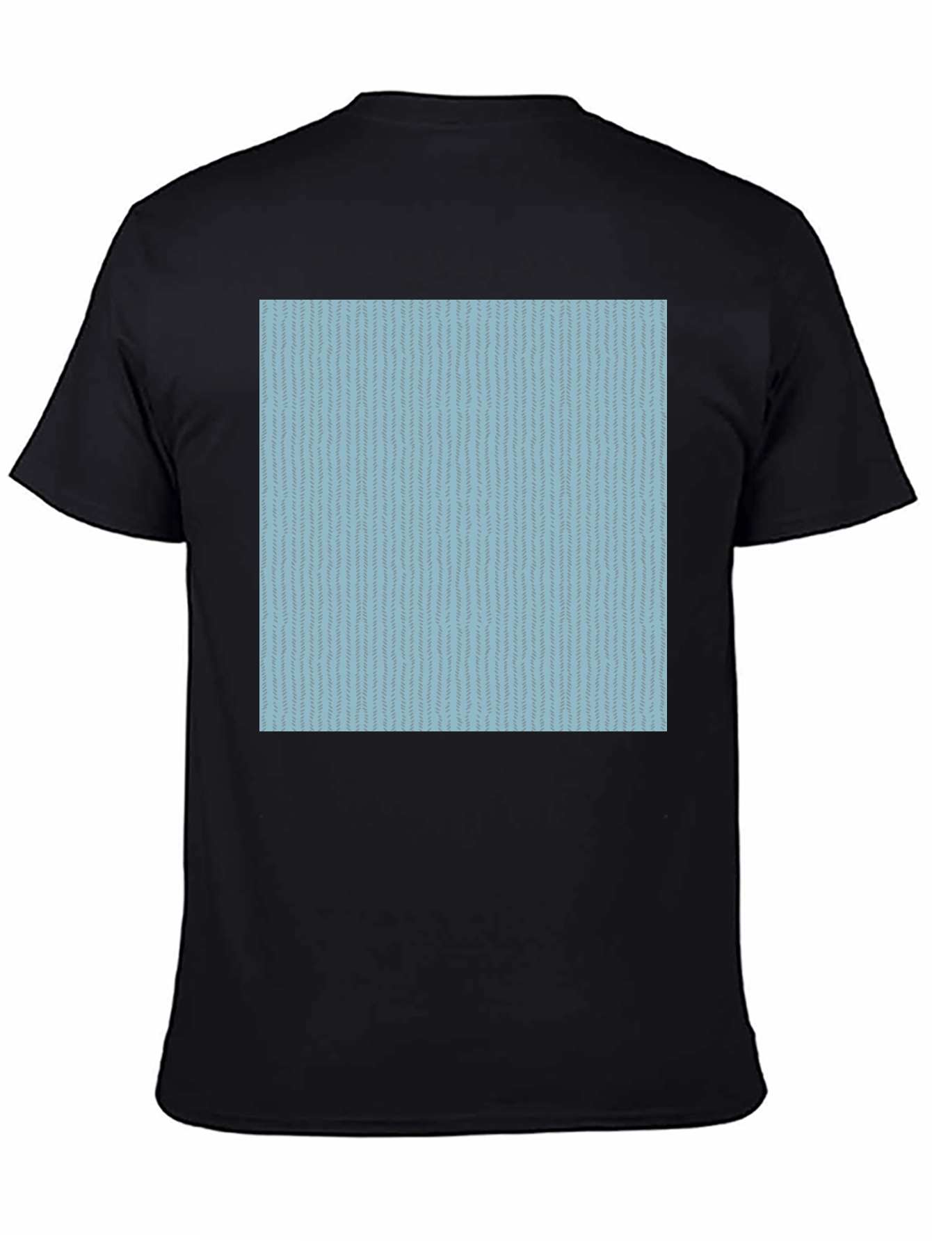 Modern Patterned T-Shirt - Casual Black Tee