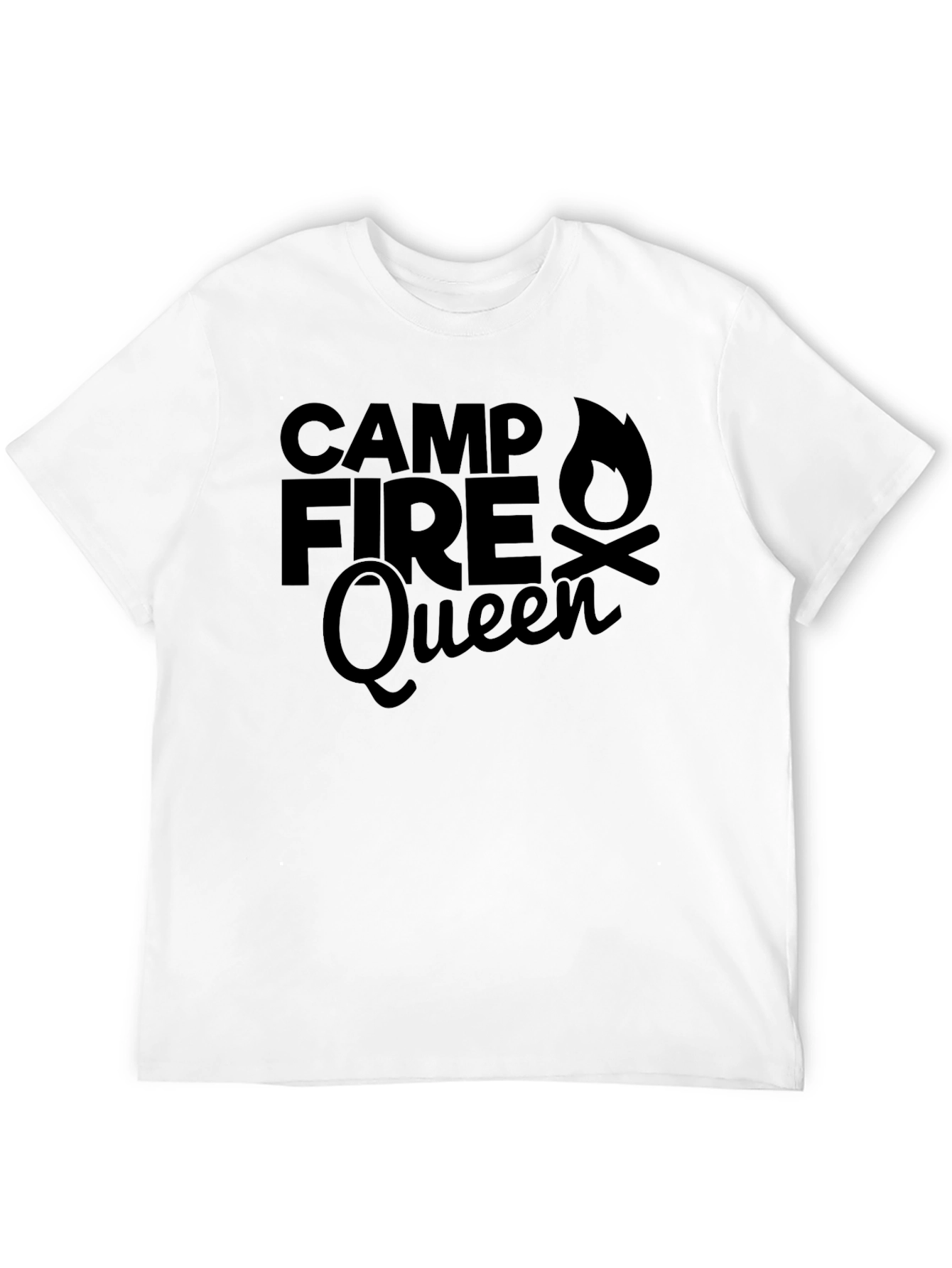 Campfire Queen Graphic Tee - Black