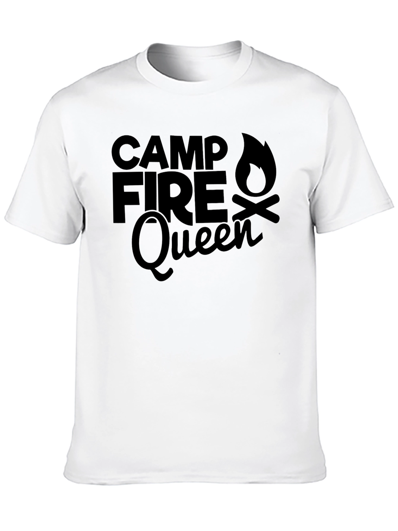 Campfire Queen Graphic Tee - Black