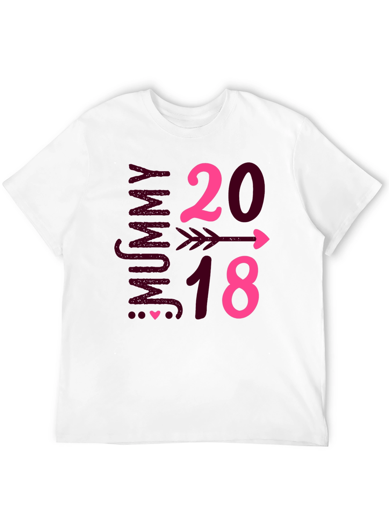 Mummy to Be 2018 Arrow Heart T-Shirt