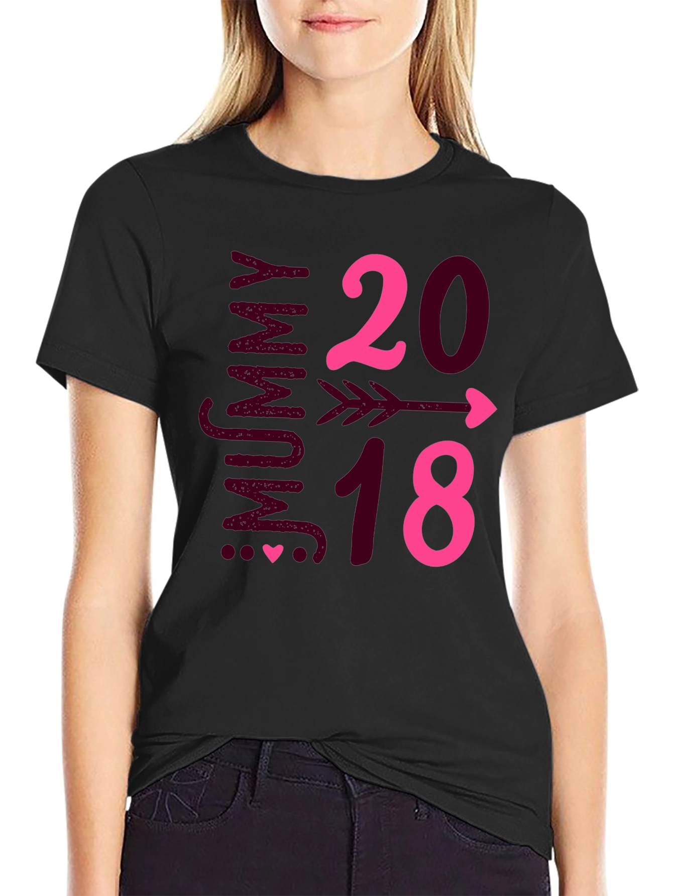 Mummy to Be 2018 Arrow Heart T-Shirt
