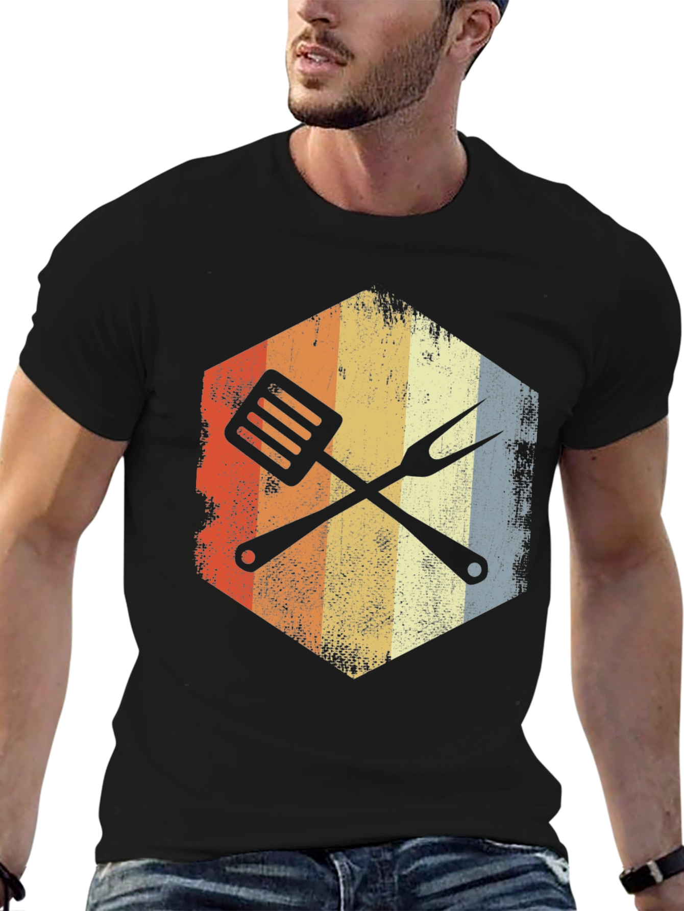 Retro BBQ Grill Master T-Shirt