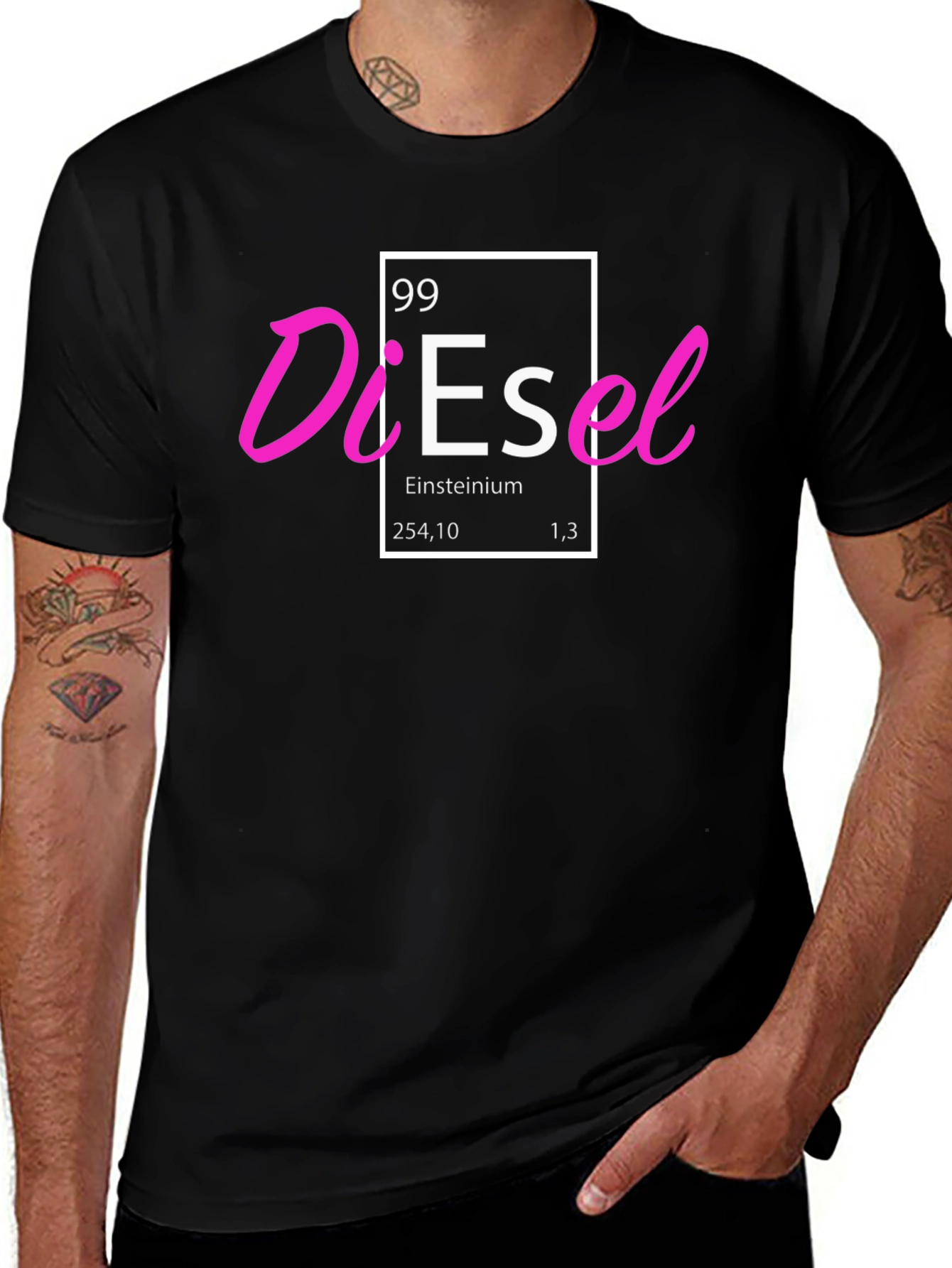Diesel Einsteinium T-Shirt - Black Cotton Tee