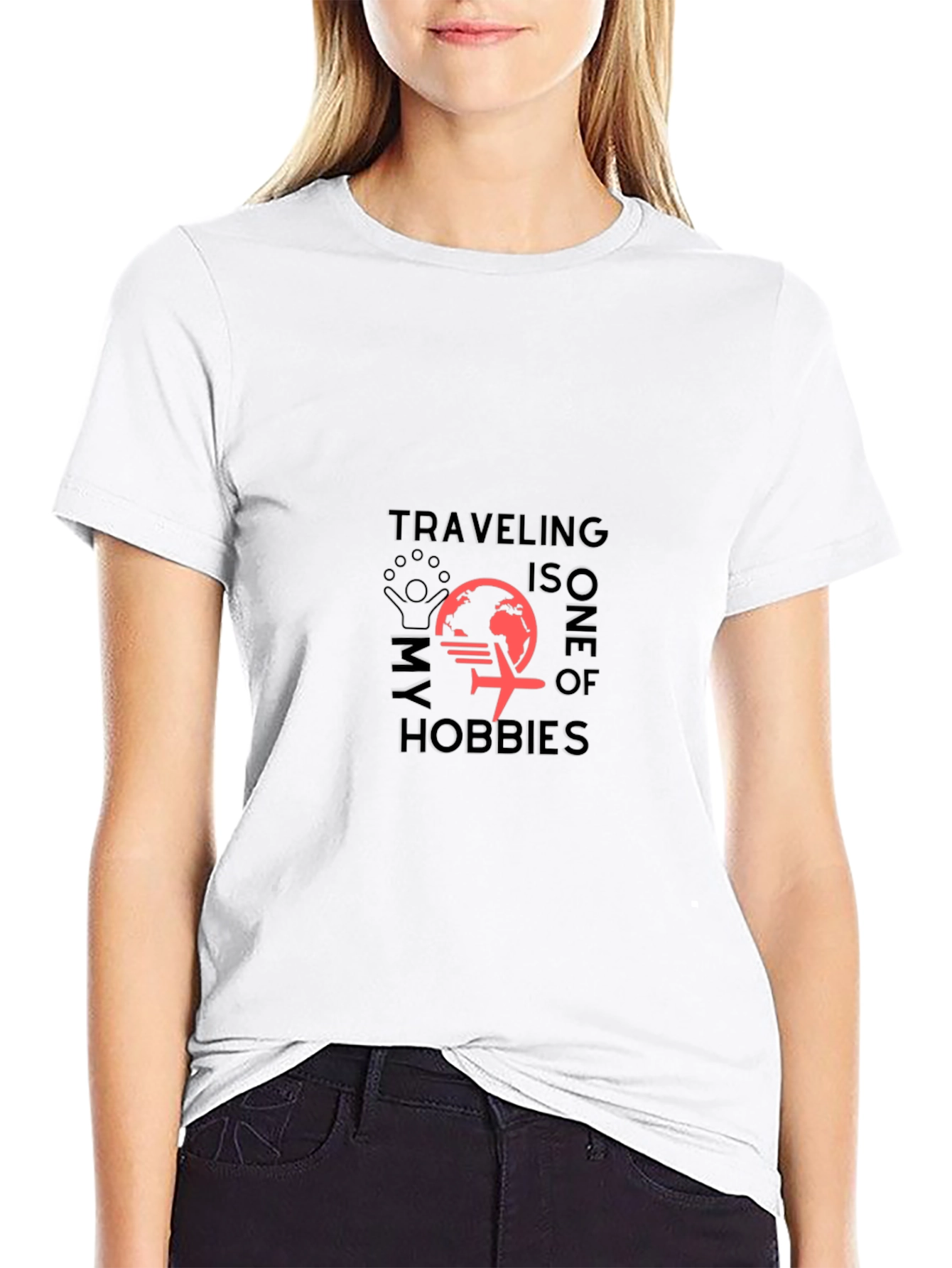 Travel Hobby T-Shirt - Black Graphic Tee