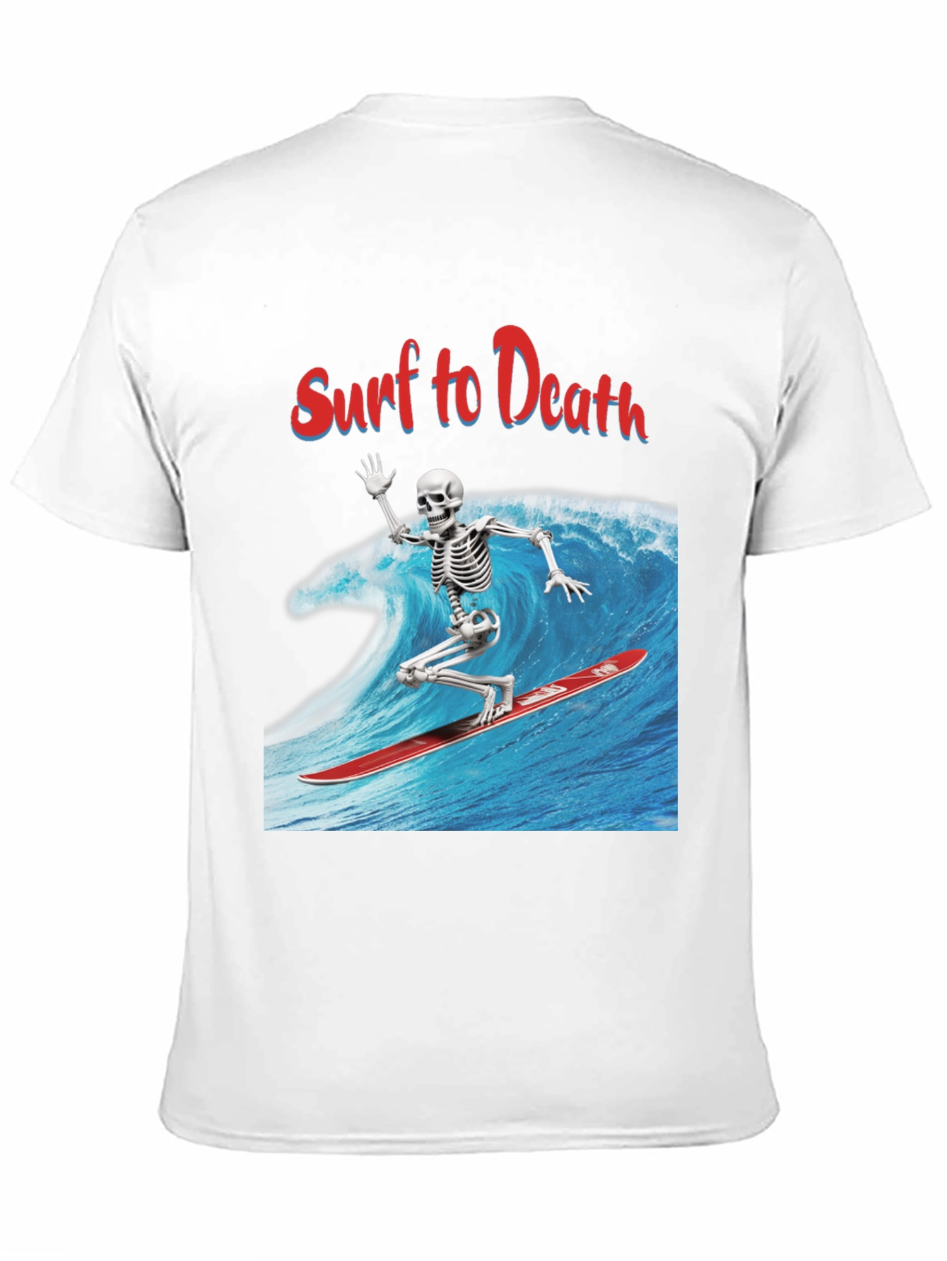 Surf to Death Graphic Tee - Ride the Wave!