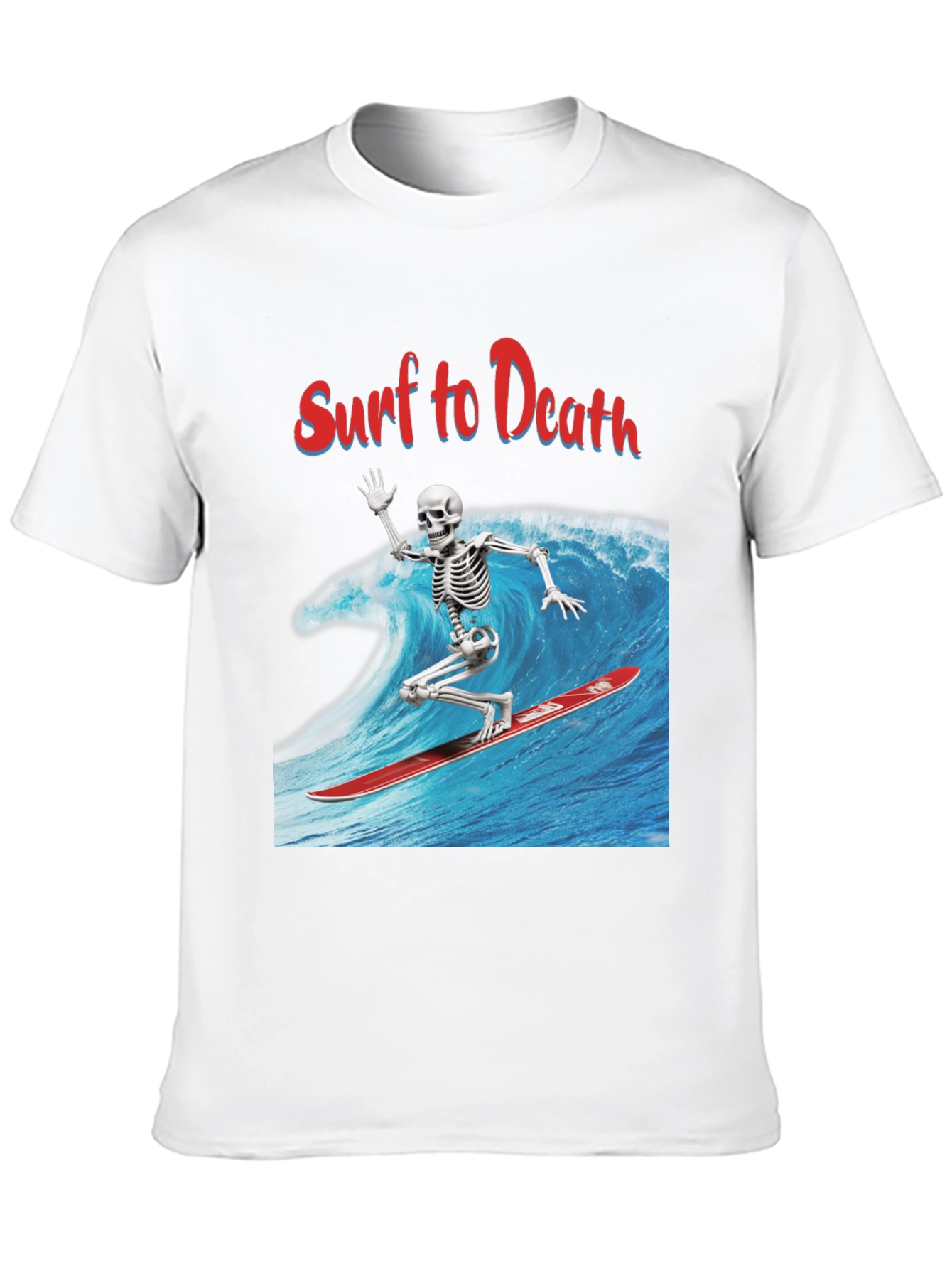Surf to Death Graphic Tee - Ride the Wave!