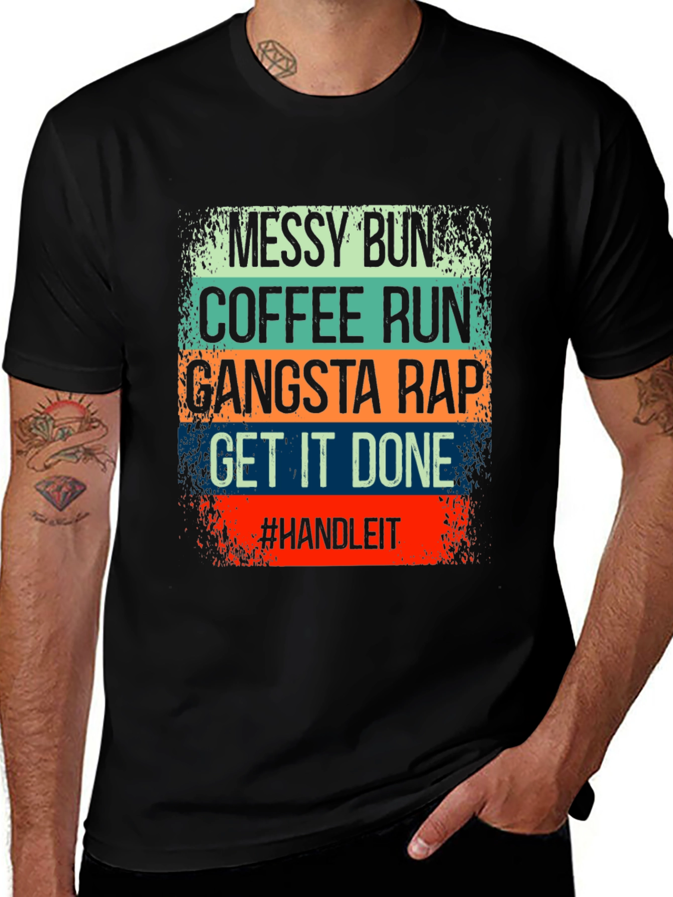 Messy Bun Coffee Run T-Shirt