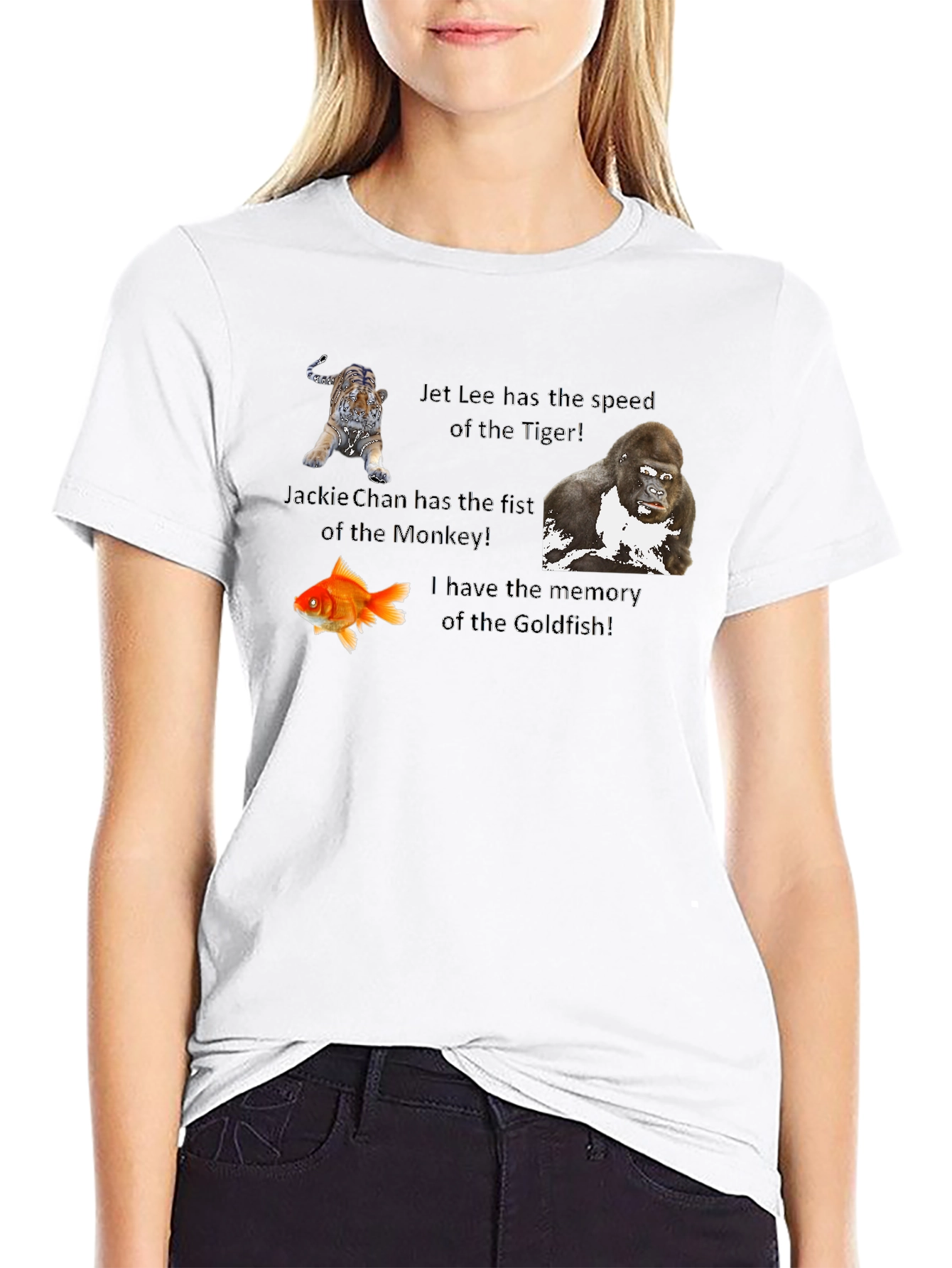 Humorous Animal Speed & Memory Graphic T-Shirt