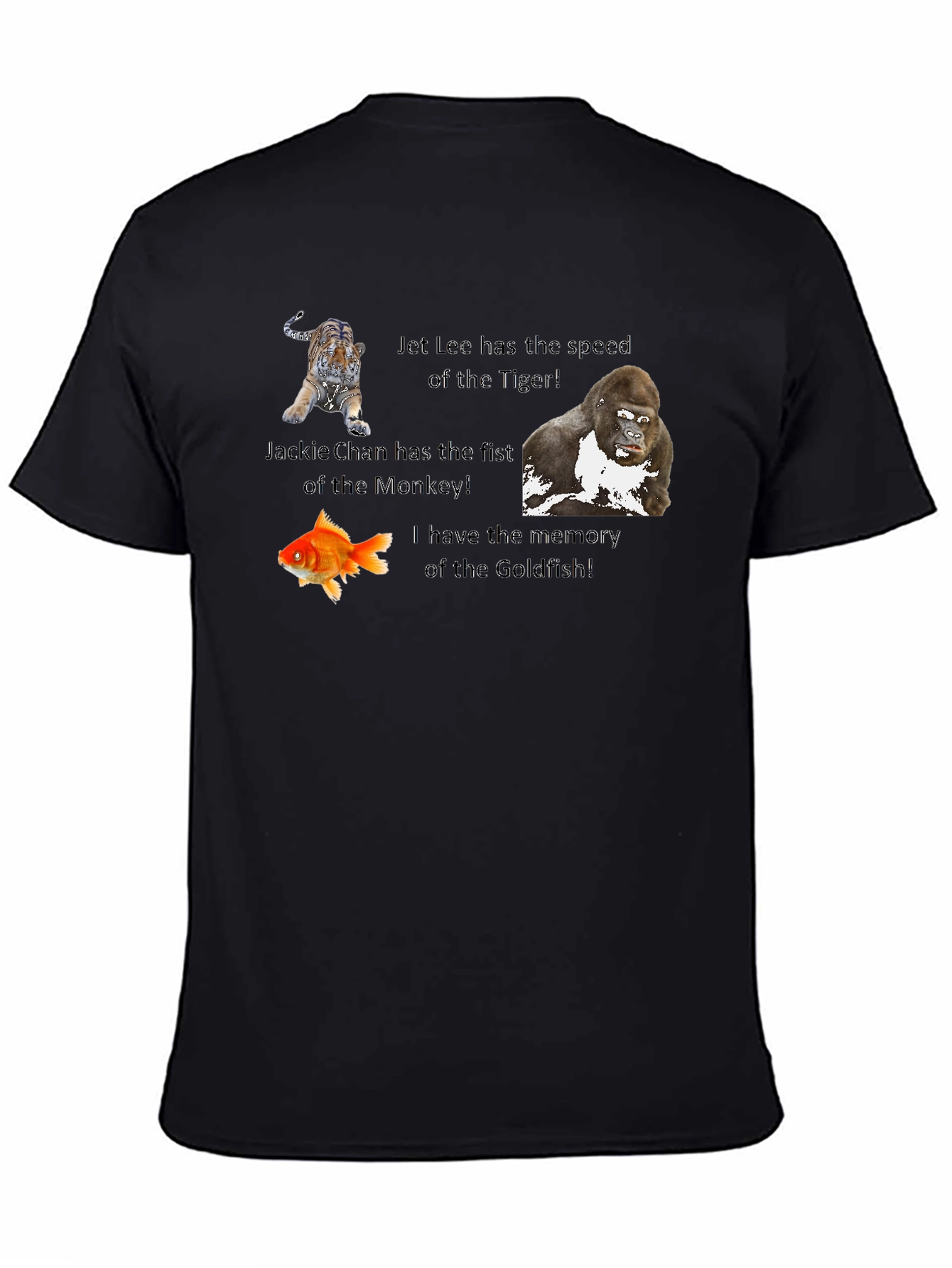 Humorous Animal Speed & Memory Graphic T-Shirt