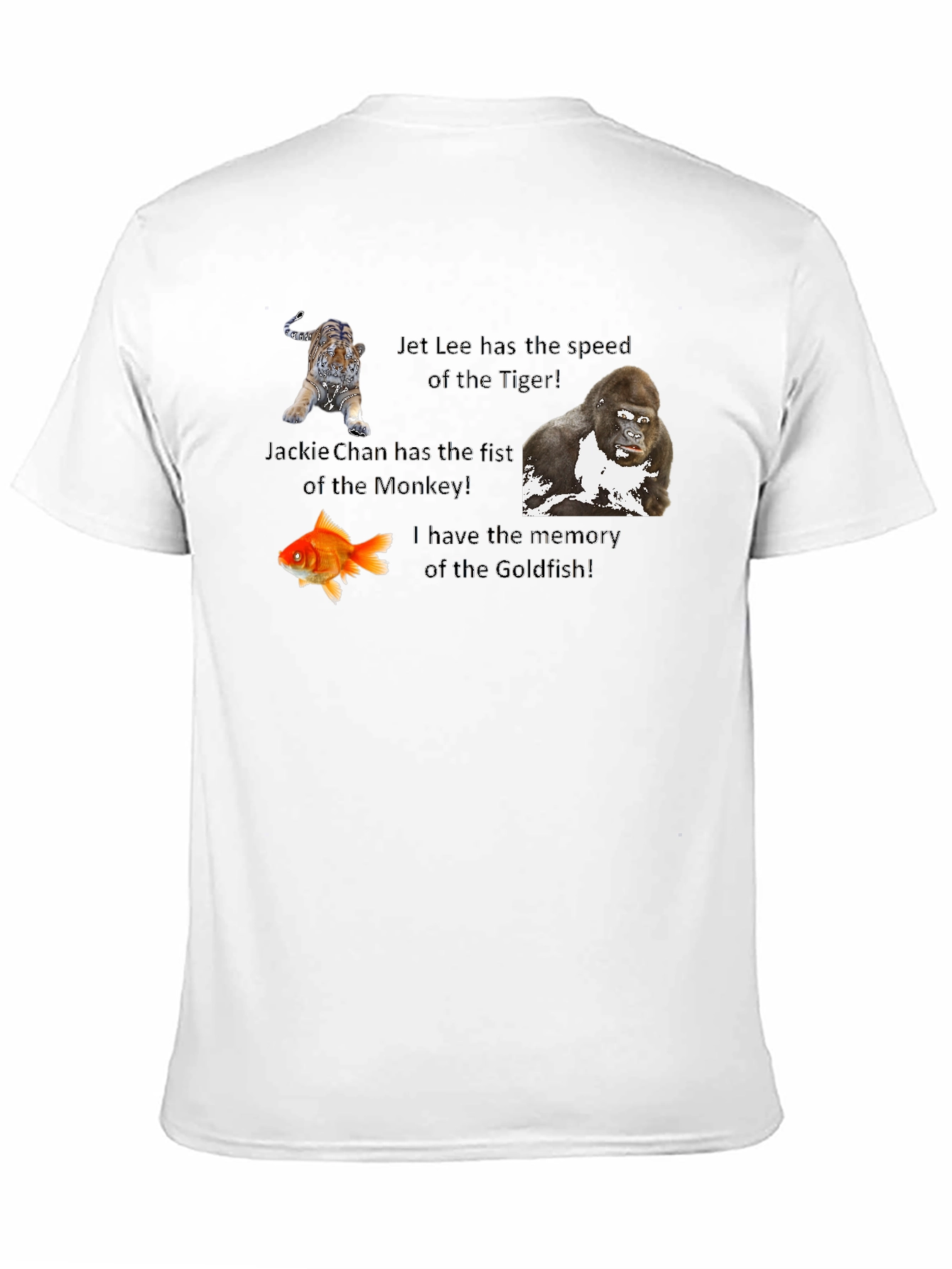 Humorous Animal Speed & Memory Graphic T-Shirt