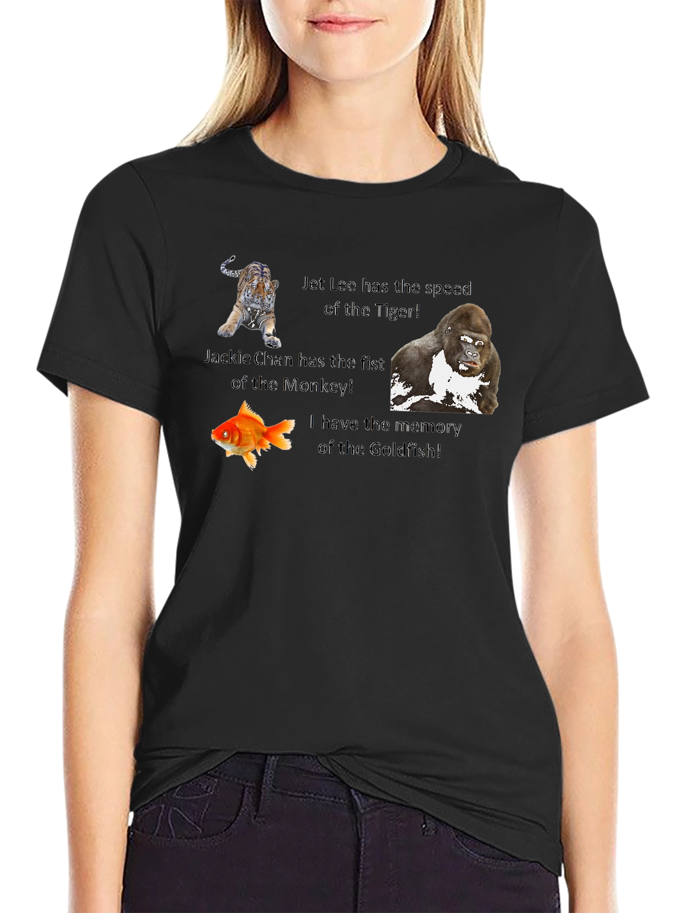 Humorous Animal Speed & Memory Graphic T-Shirt