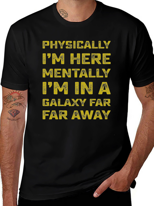 Galaxy Far Away Graphic Tee - Black