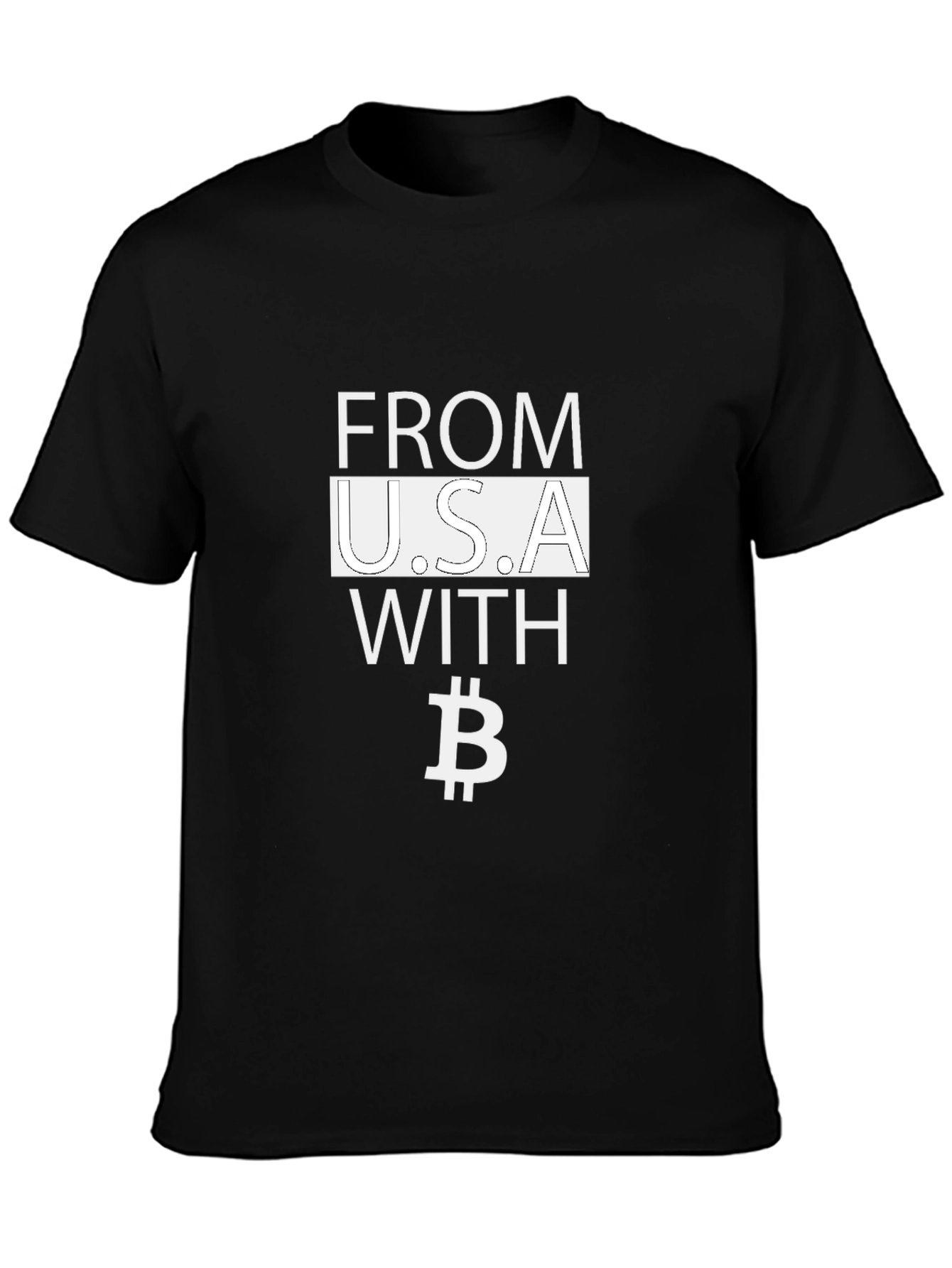 USA Bitcoin T-Shirt - Crypto Fan Apparel
